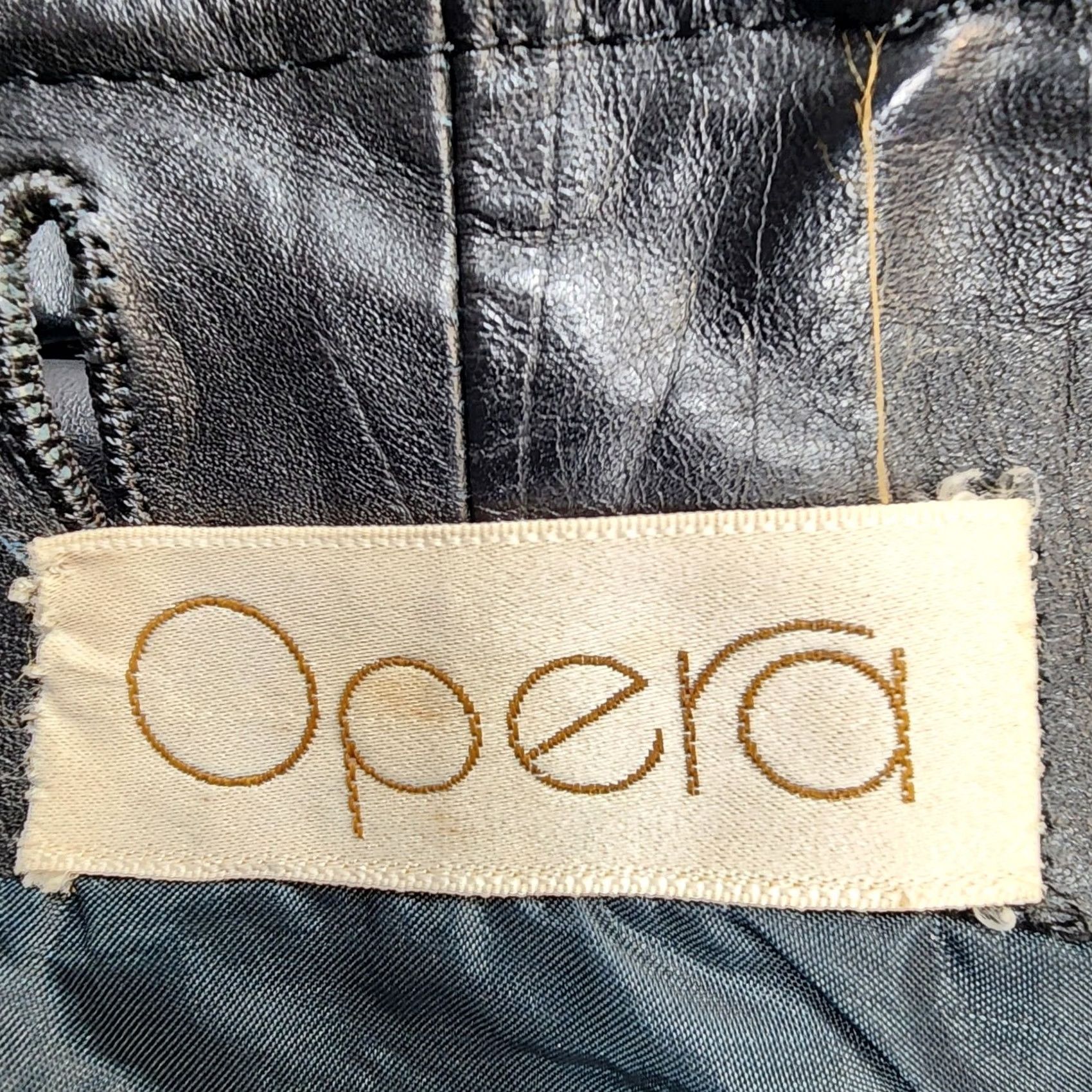 Vintage VINTAGE Opera Leather Jacket Womens 9/10 Black Button Waist Tie Classic Mob Wife Jacket Ladies Mens Womens Size M / US 6-8 / IT 42-44 - 4 Thumbnail