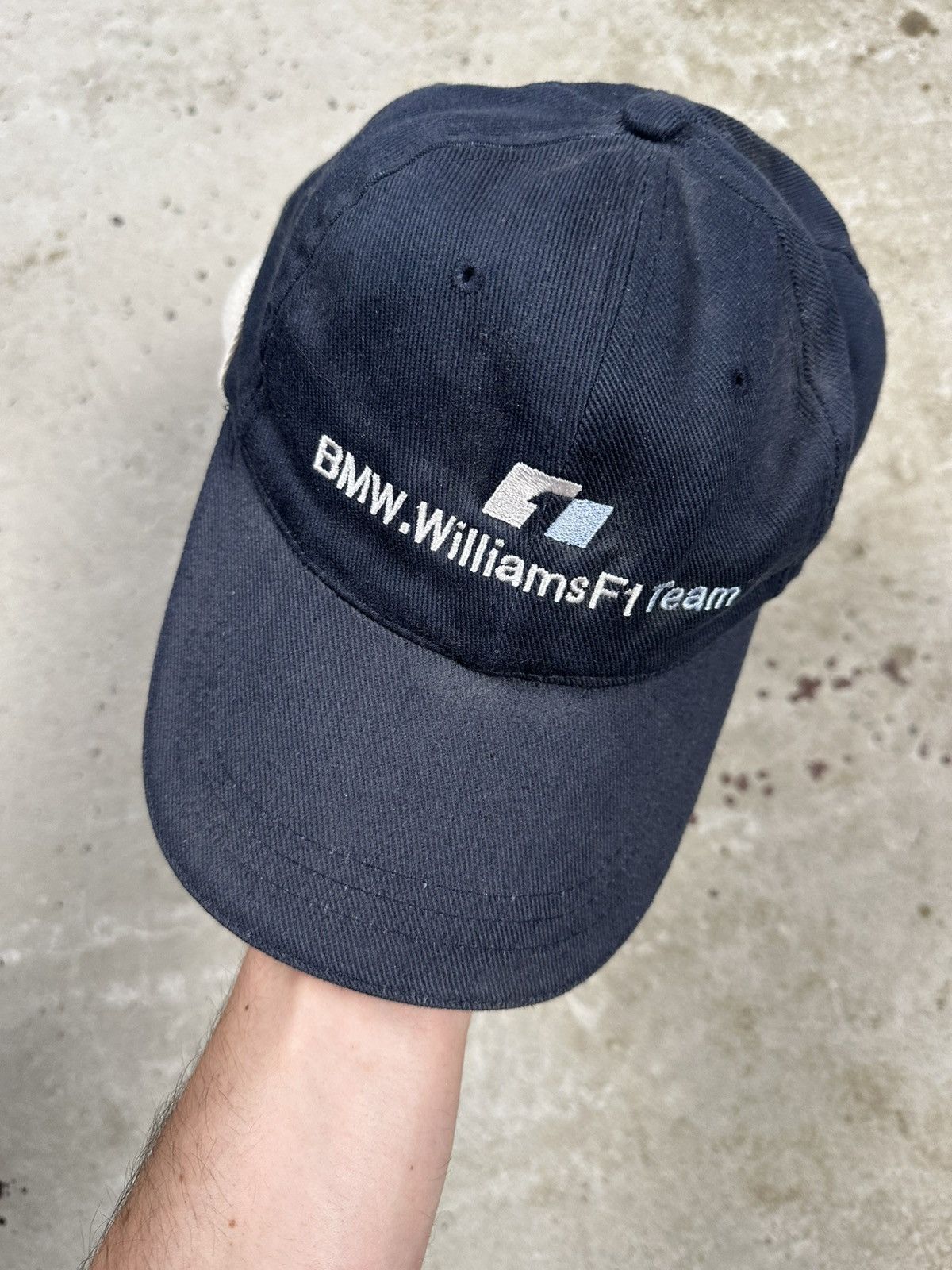 BMW Vintage 2002 BMW Williams F1 Formula Uno Team Hat Navy Size ONE SIZE - 9 Thumbnail
