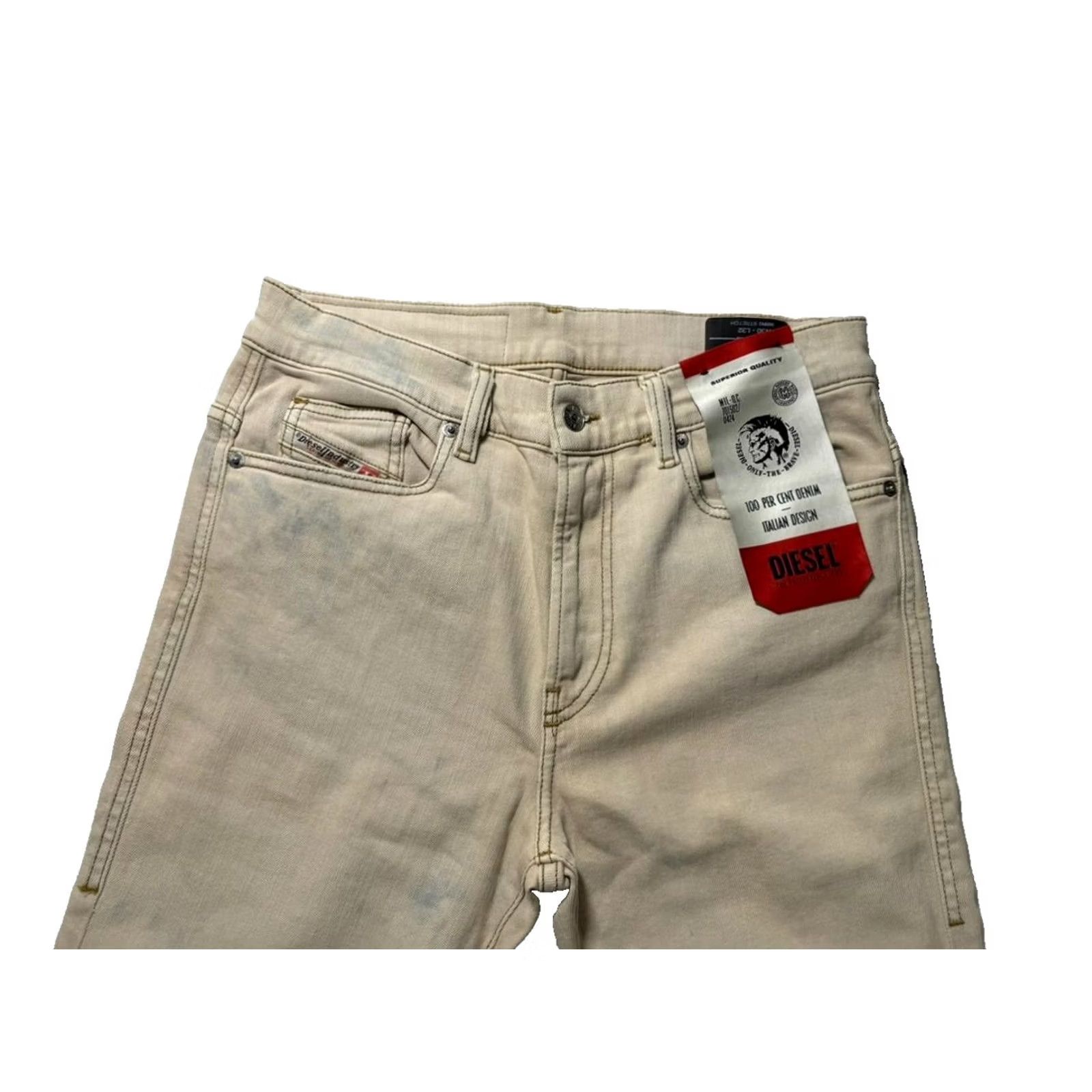 Diesel Diesel D-Amny Biker Skinny Jeans Beige Design Denim Pant | Men'S | Size 30 Size US 30 / EU 46 - 6 Thumbnail