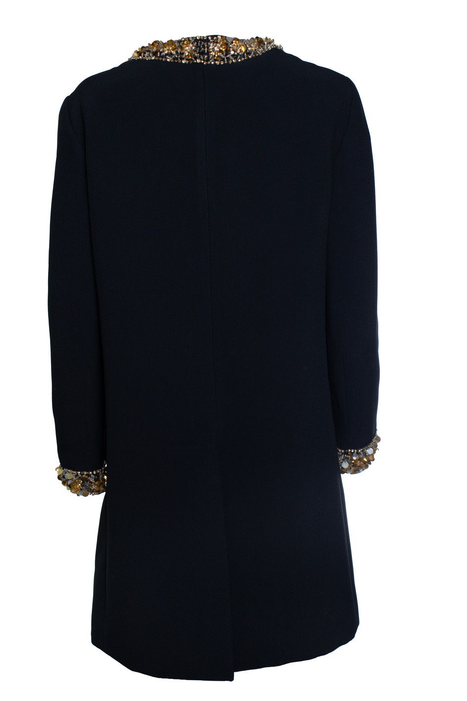 Miu Miu Miu Miu, black coat with sequins and crystal Size S / US 4 / IT 40 - 2 Thumbnail