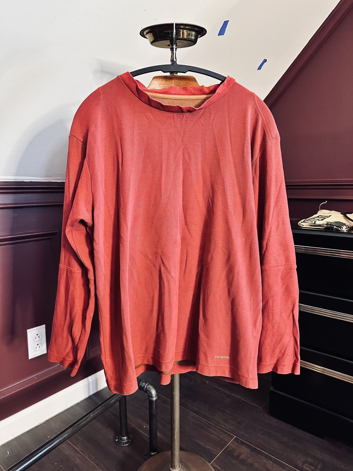 Patagonia Vintage ted thermal mesh bow patch organic cotton shirt Size US L / EU 52-54 / 3 - 1 Thumbnail