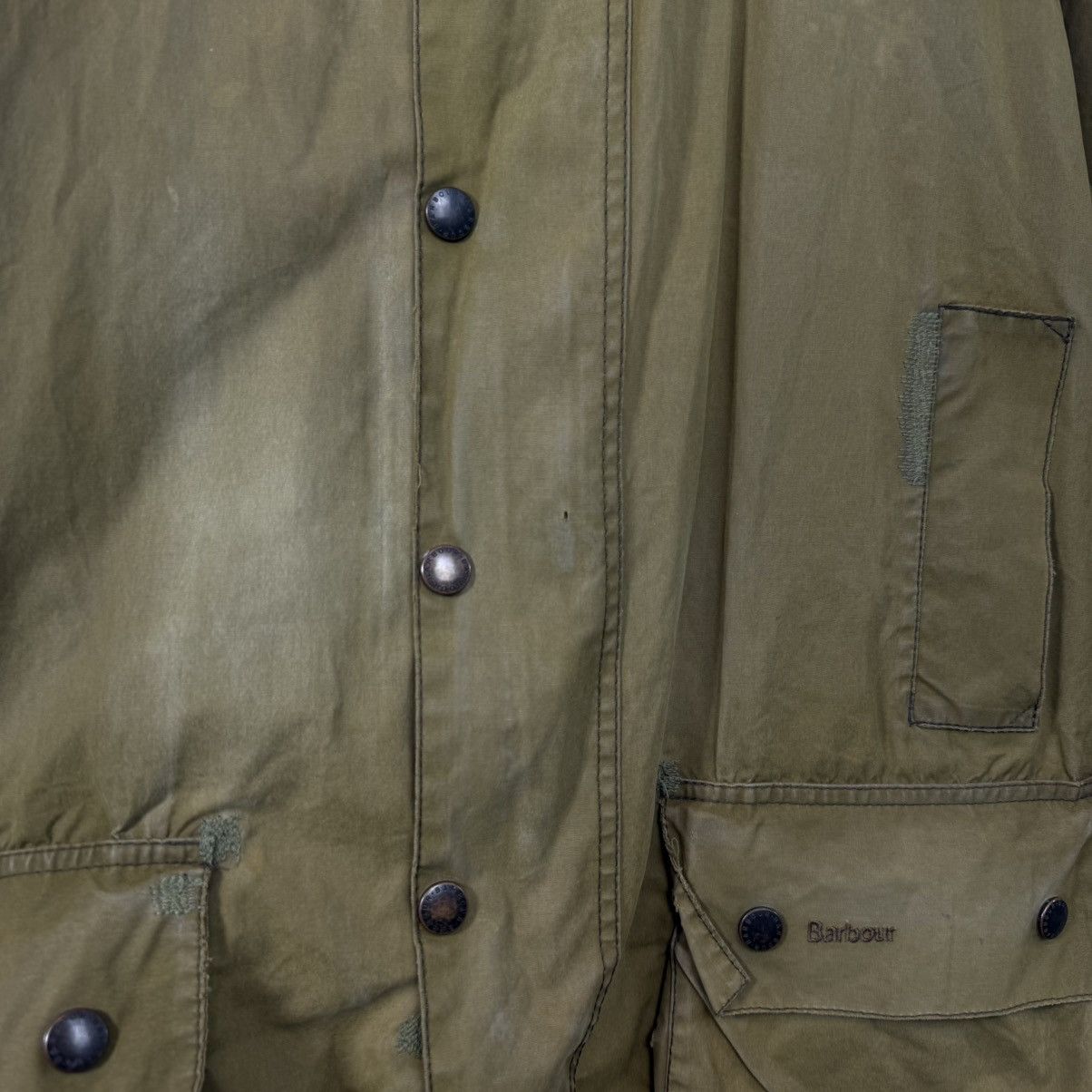 Barbour Vintage Barbour Waxed Trench Coat Jacket Size US L / EU 52-54 / 3 - 7 Thumbnail