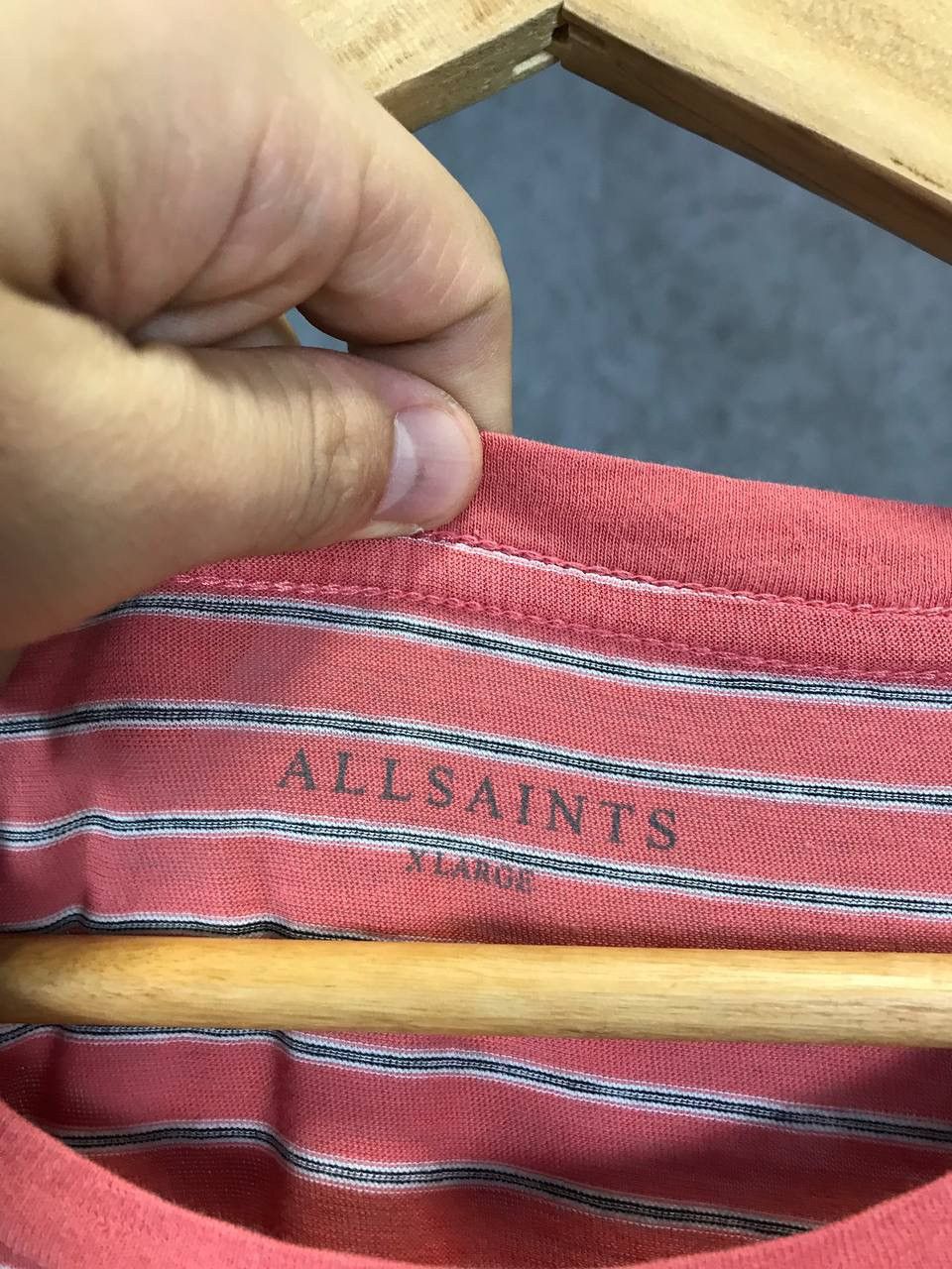 Allsaints Allsaints striped logo designer tee Size US XL / EU 56 / 4 - 4 Thumbnail