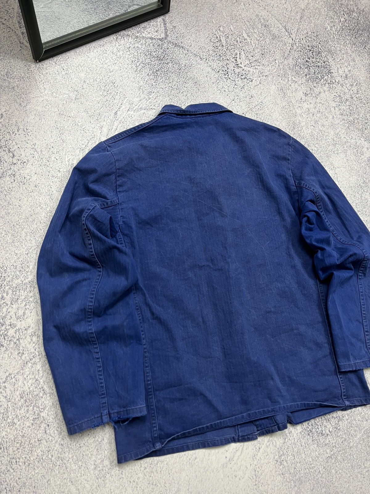 Le Laboureur French Workwear German Work Jacket Sanfor Blue Chore Coat Size US M / EU 48-50 / 2 - 22 Thumbnail