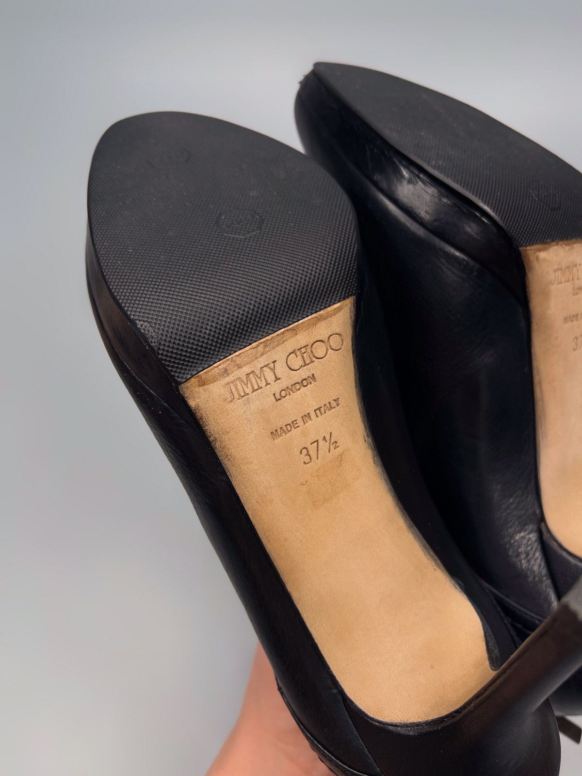 Jimmy Choo Jimmy Choo Leather Heels Size US 7.5 / IT 37.5 - 12 Thumbnail