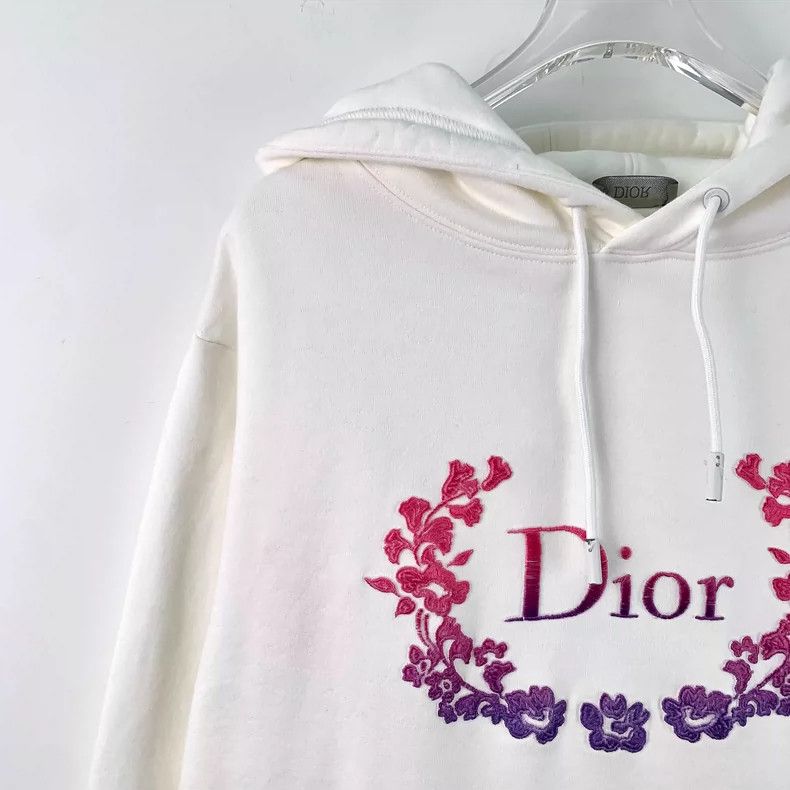 Dior Dior White letter embroidered cotton hooded drawstring long Size US S / EU 44-46 / 1 - 3 Thumbnail