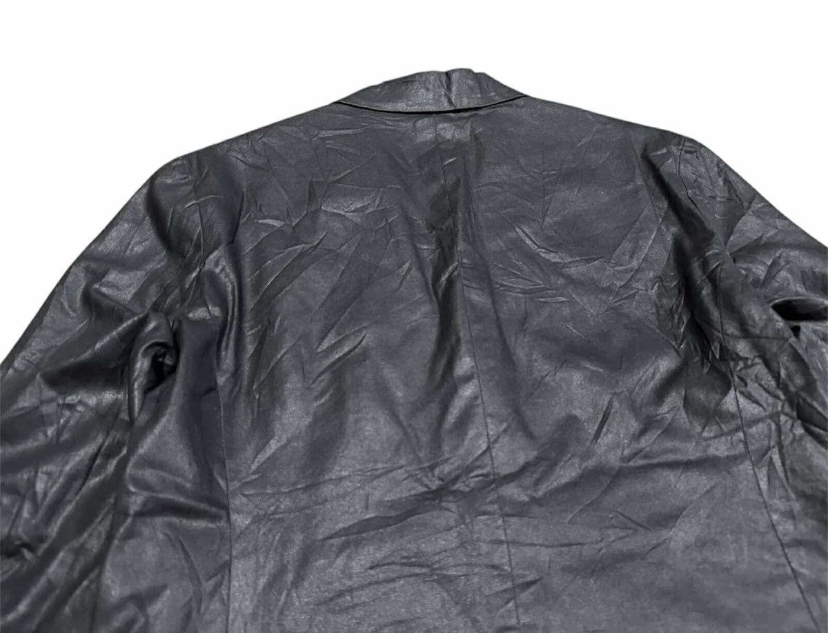 14th Addiction × If Six Was Nine × Japanese Brand 🔥Sick Y2K Japanese Waxed Black Blazer Jacket Faux Leather Size US L / EU 52-54 / 3 - 11 Thumbnail