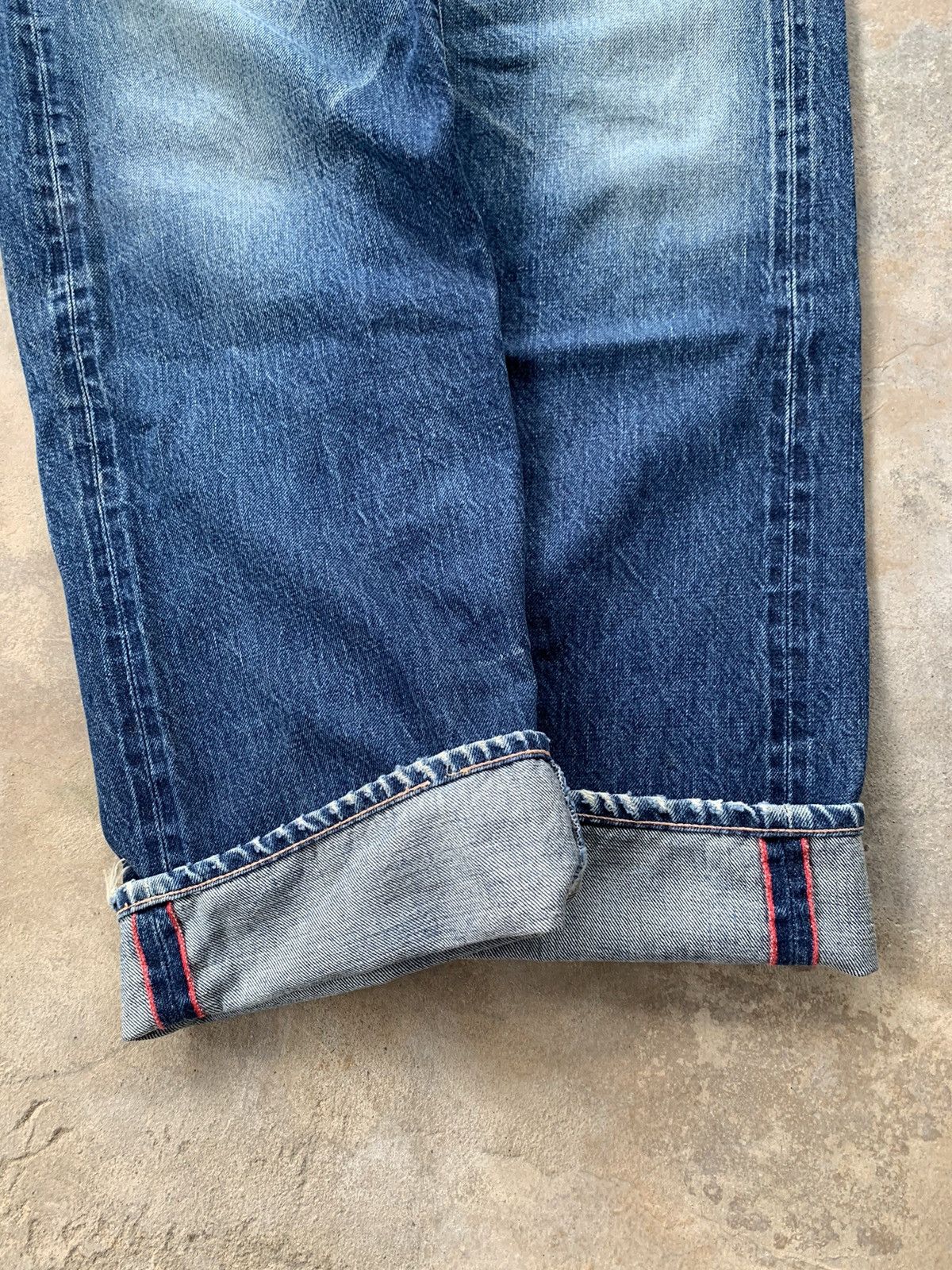 Japanese Brand vintage Okura Hr Market Selvedge Distressed denim Size US 34 / EU 50 - 8 Thumbnail
