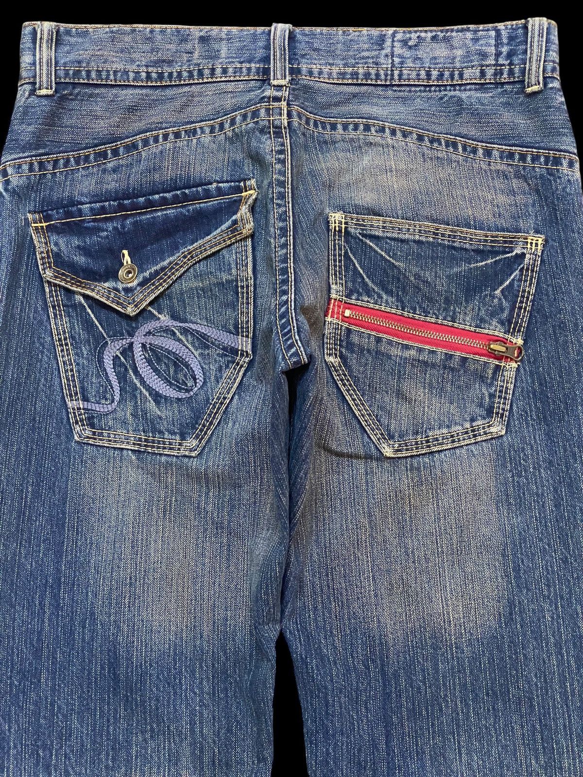 Japanese Brand Vintage Japanese Brand Rush Hour Mud Wash Baggy Jeans Size US 34 / EU 50 - 4 Thumbnail