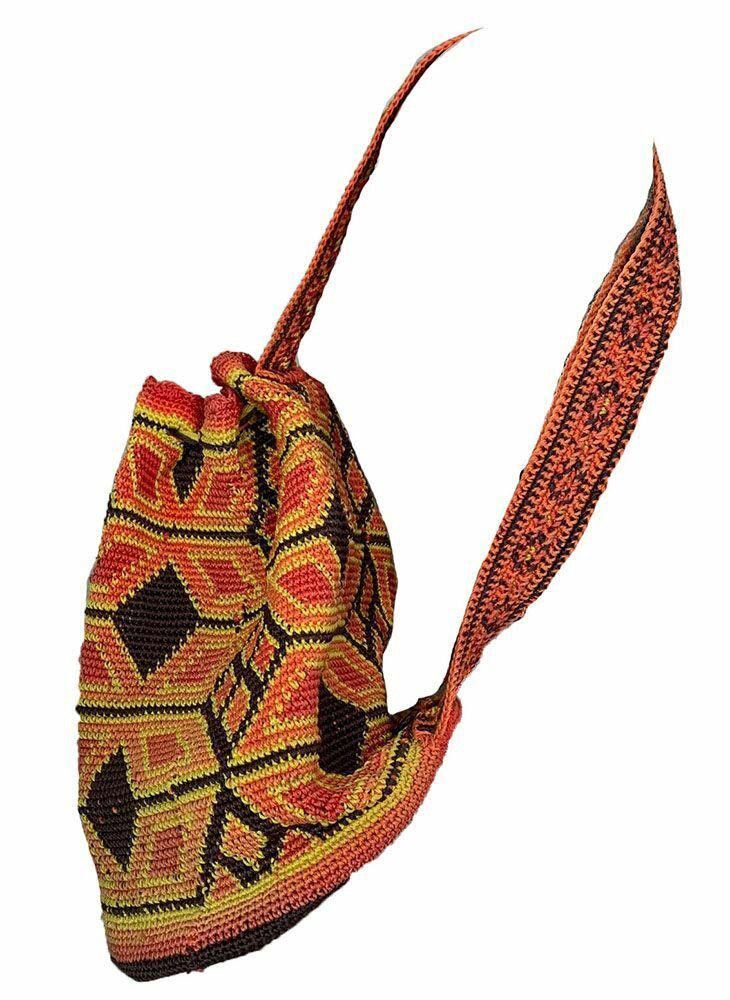 Designer New Orange Hand Made Backpack Size ONE SIZE - 1 Thumbnail