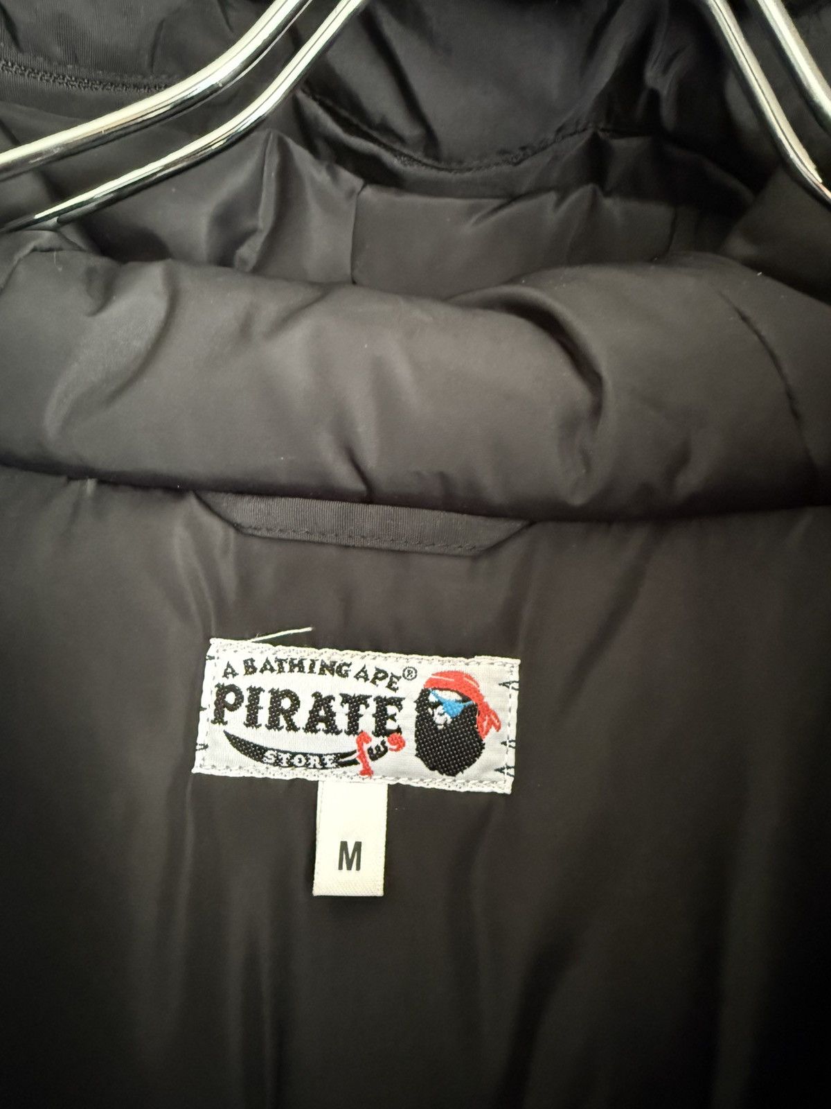 Bape A BATHING APE BLack Fur Hooded Down Jacket Size US M / EU 48-50 / 2 - 9 Thumbnail