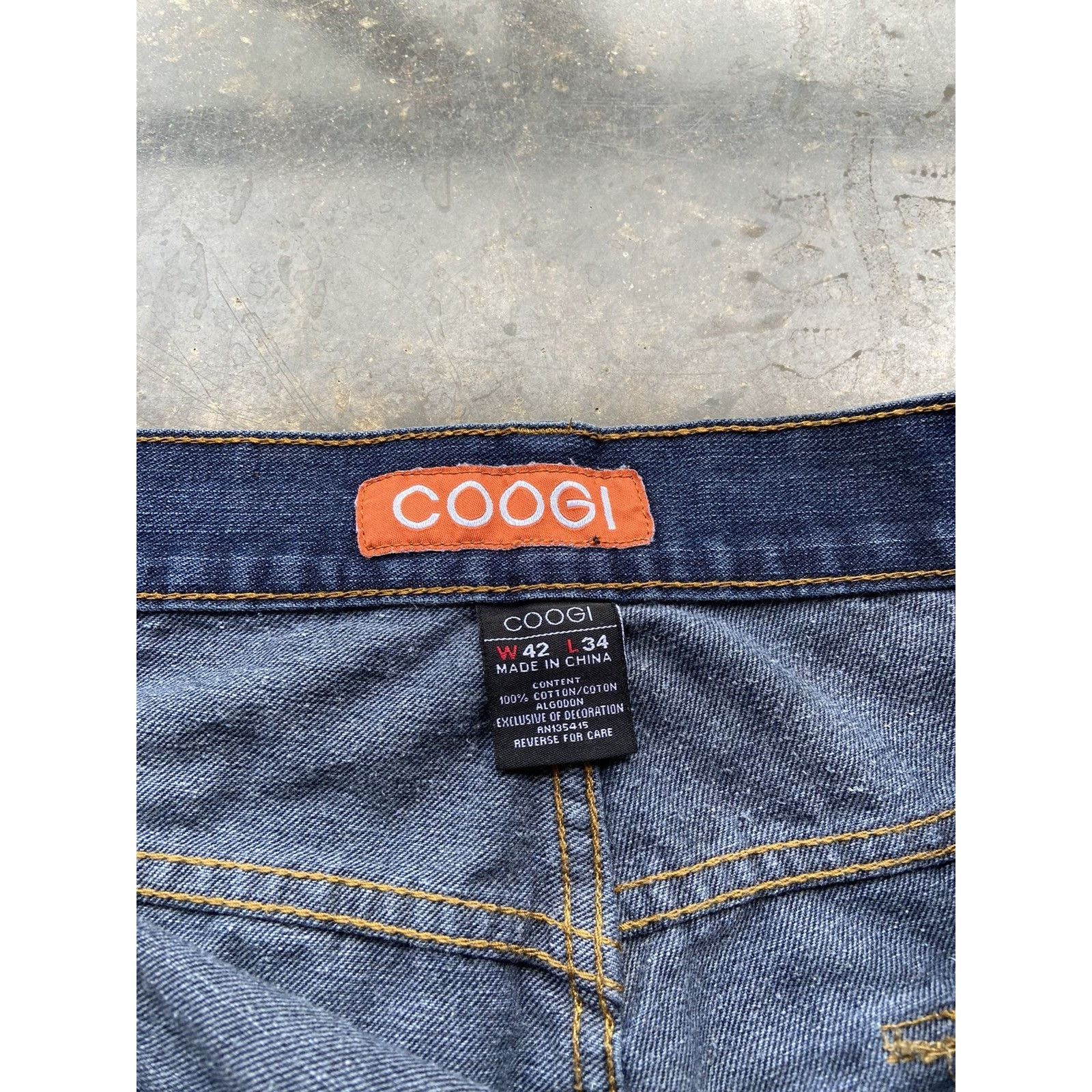 Coogi × Vintage Crazy Vintage Baggy Y2K Coogi Embroidered Blue Jeans 42x34 Size US 42 / EU 58 - 6 Thumbnail