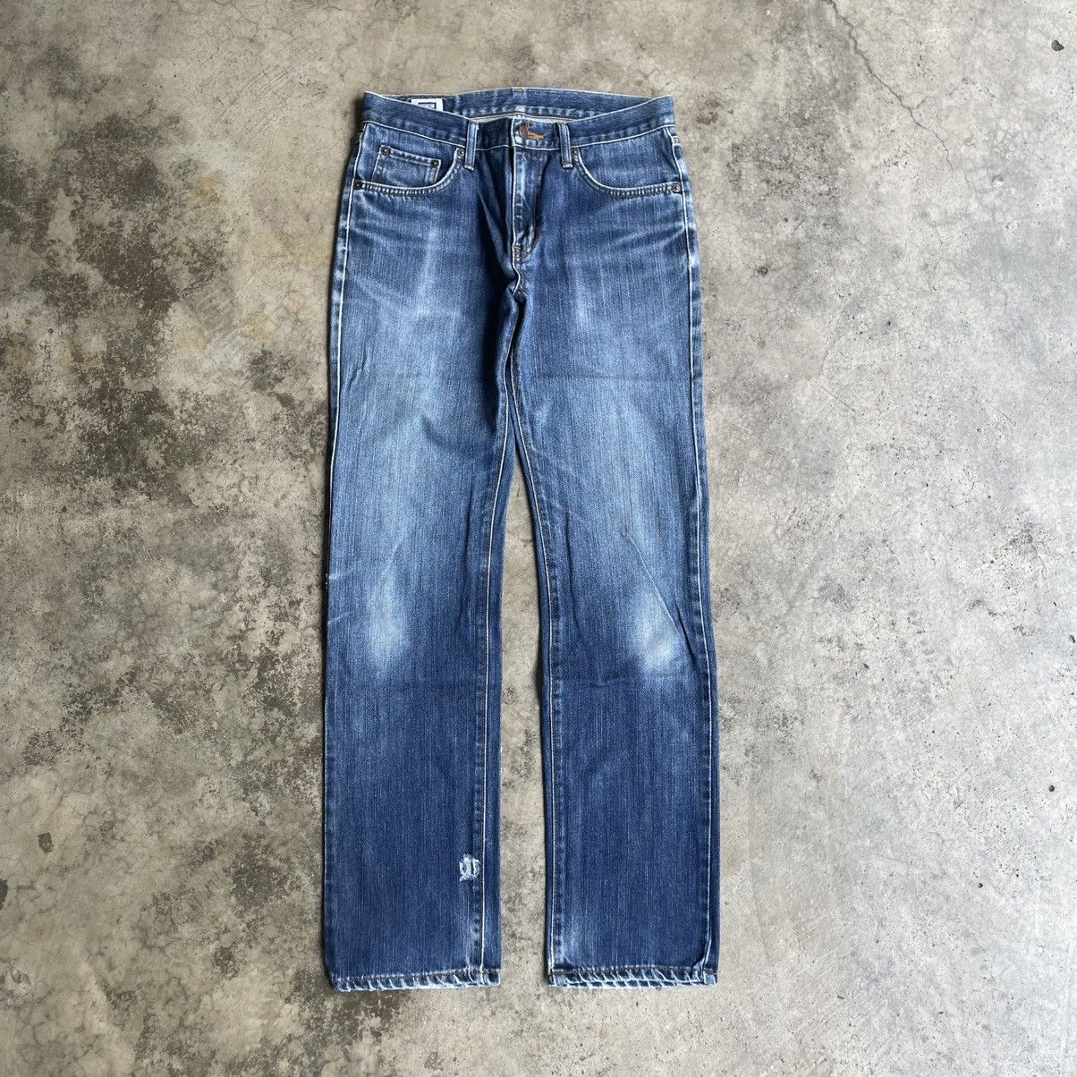 Edwin 🔥Vintage Edwin 402 Stoned Washed Ripped Distress Denim Jeans Size US 31 - 1 Thumbnail