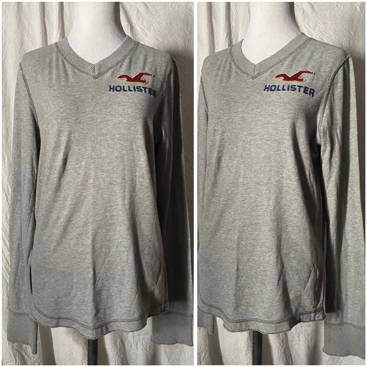 Hollister Y2K, HCO, Unisex, Lightweight, V-Neck Pullover Sweater Size US S / EU 44-46 / 1 - 8 Thumbnail