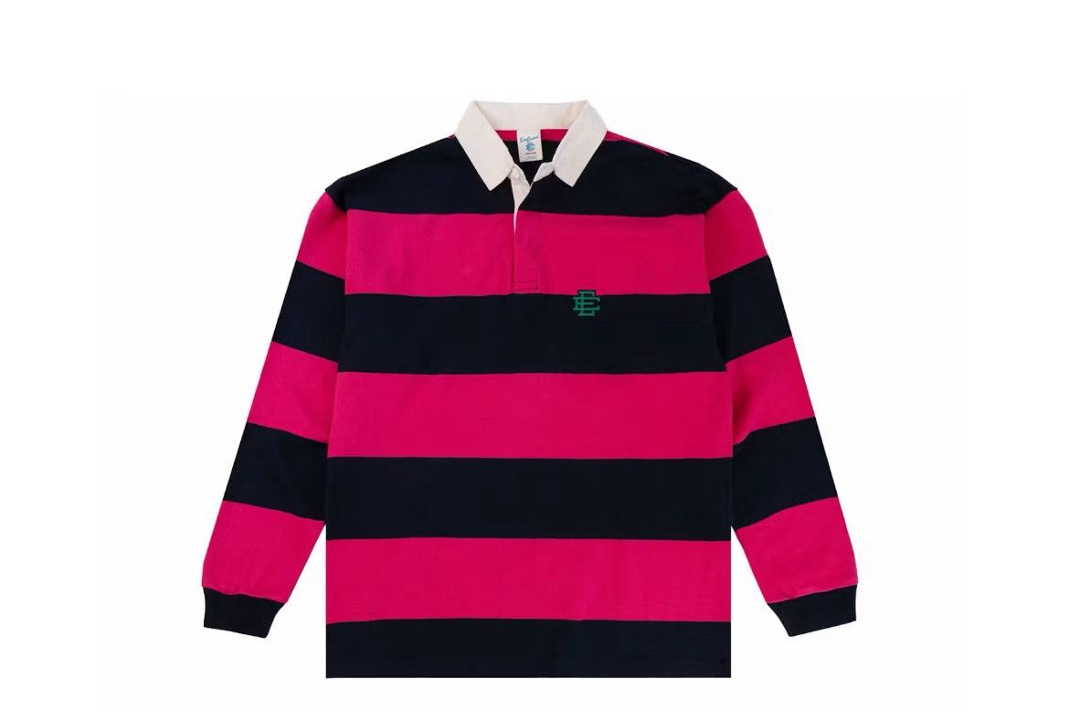 Eric Emanuel Eric Emanuel EE pink & navy rugby polo large Size US L / EU 52-54 / 3 - 1 Thumbnail