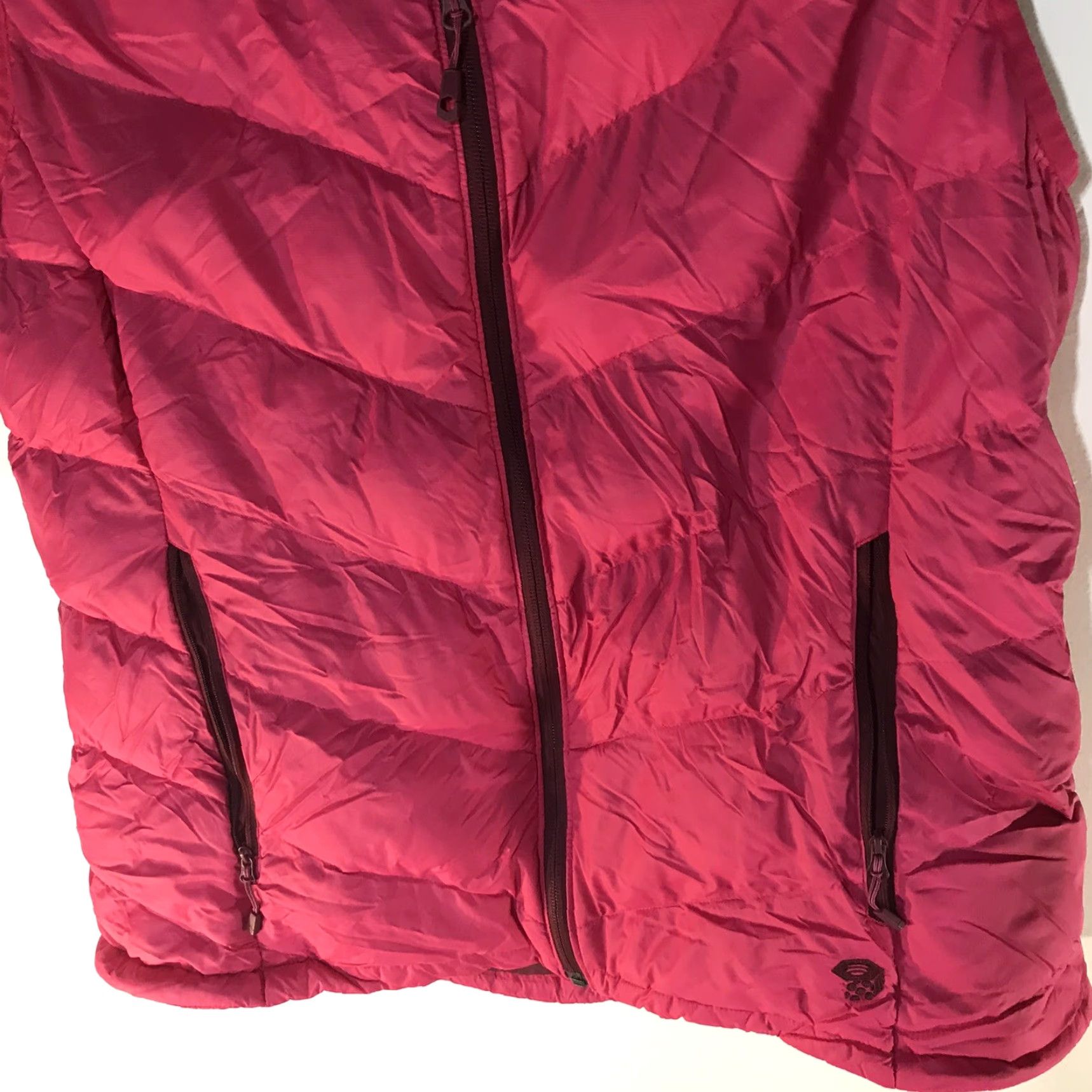 Mountain Hardwear VINTAGE Mountain Hardwear Pink Down Puffer Vest Women's XL Nylon Casual Winter Fall Quilted Zipper Size XL / US 12-14 / IT 48-50 - 3 Thumbnail