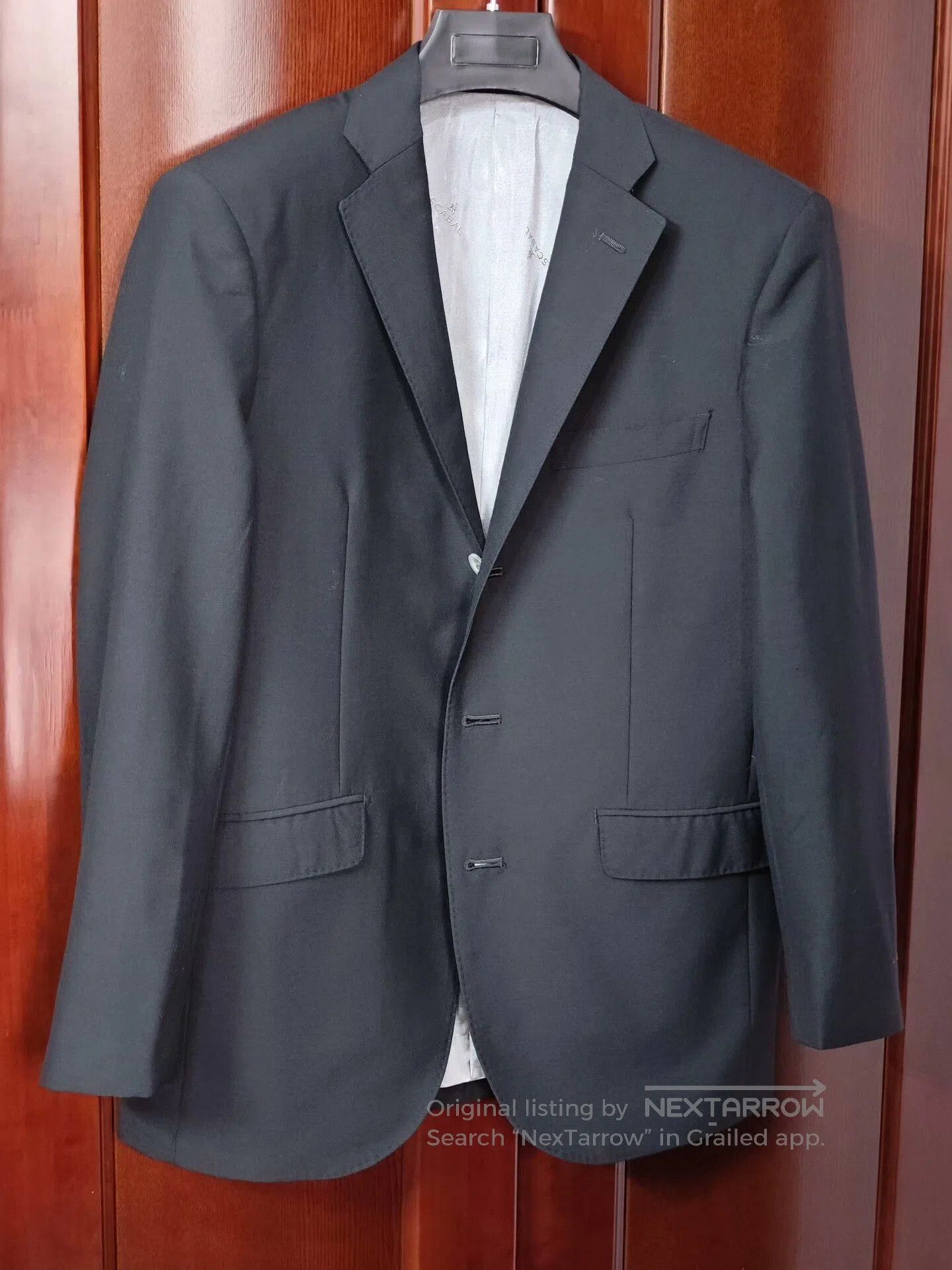 SCABAL SCABAL Black Custom Suit Jacket. Size US M / EU 48-50 / 2 - 1 Thumbnail