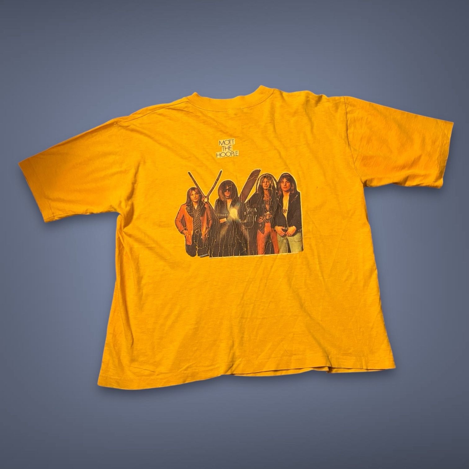 Vintage Vintage 1970s Mott the Hoople Psych Rock Band Graphic Tee Size US L / EU 52-54 / 3 - 1 Thumbnail