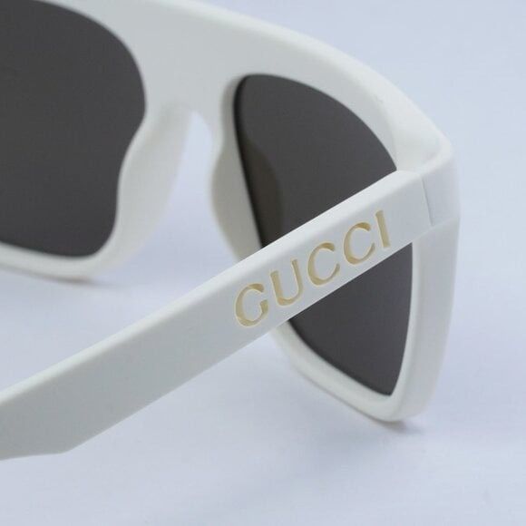 Gucci New Gucci GG1570S 003 Sunglasses - Matte White Frame Size ONE SIZE - 5 Thumbnail
