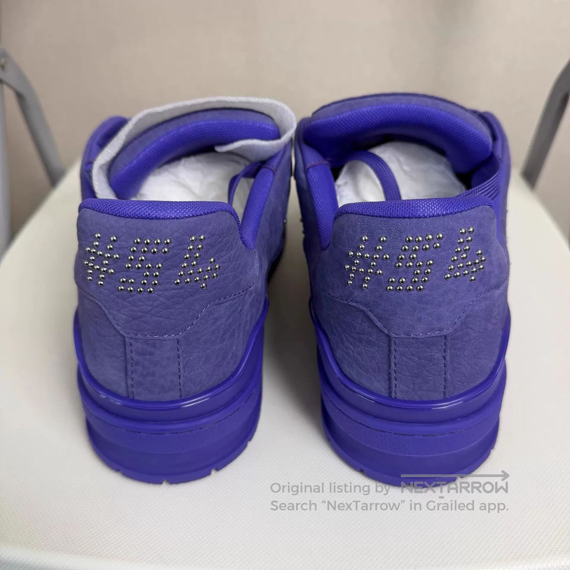 Louis Vuitton Purple Low-Top Sneakers Size 9. Size US 9 / EU 42 - 3 Thumbnail