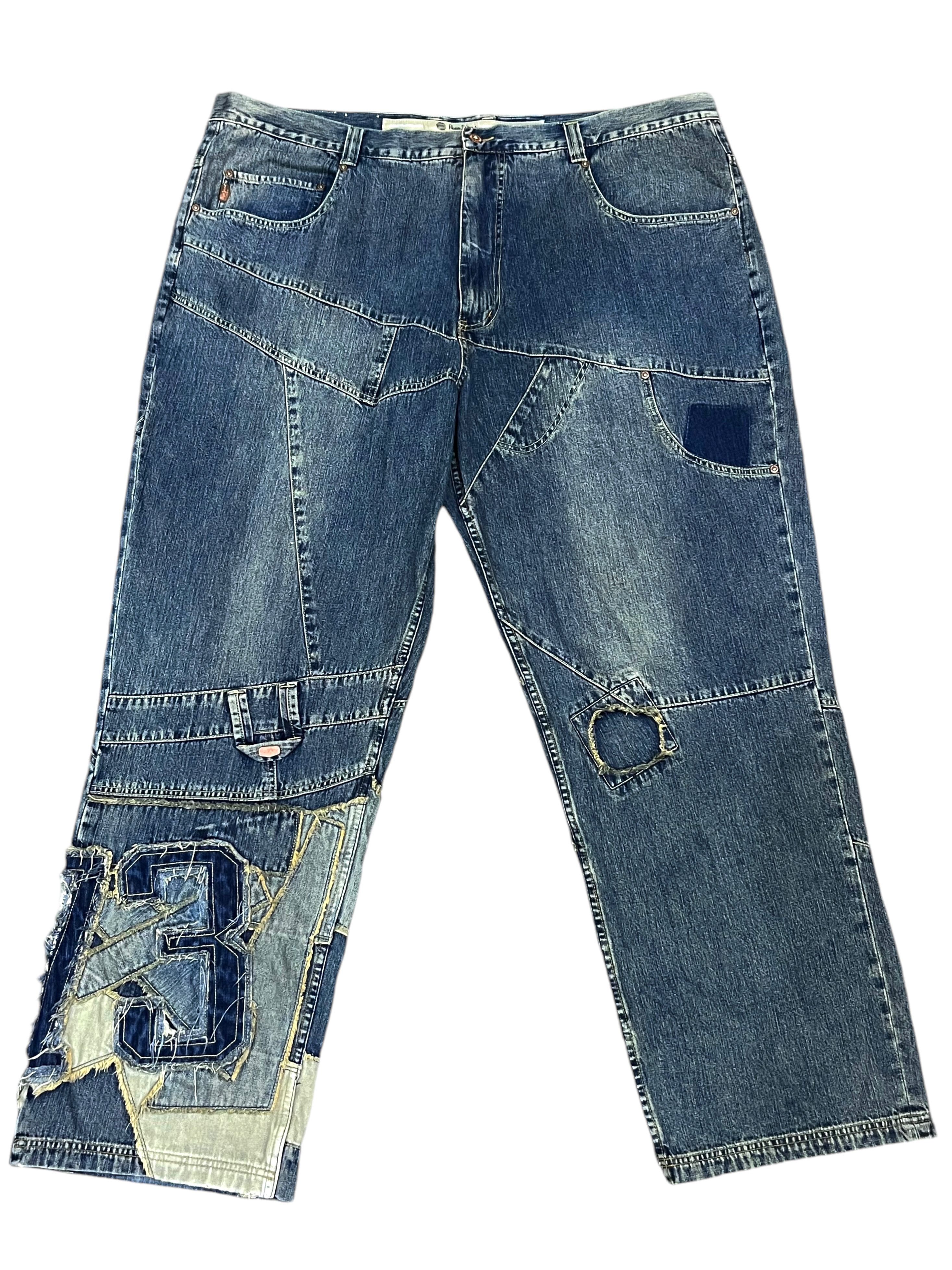 Pepe Jeans SIZE 48” BIG SIZE ULTRA RARE💥Vtg PEPE JEANS Patchwork Denim Size US 44 / EU 60 - 2 Thumbnail