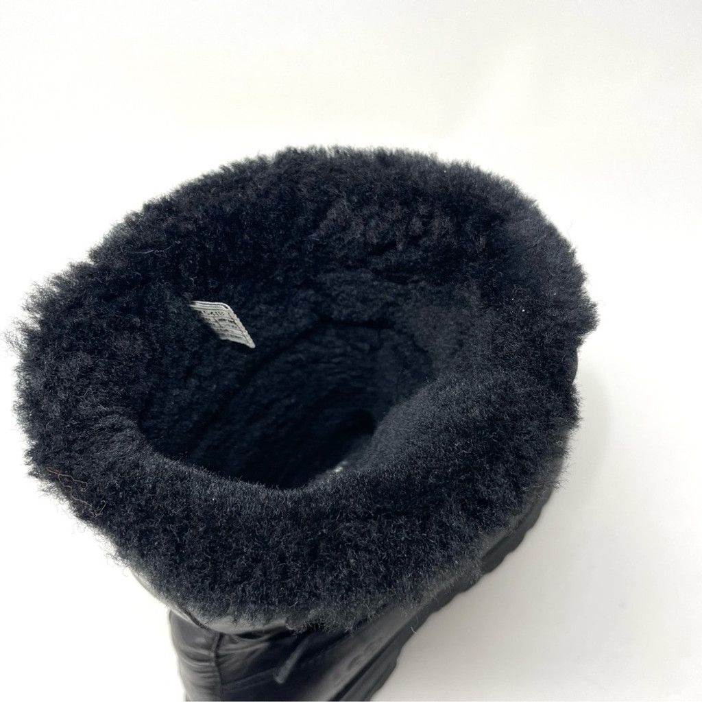 Ugg Ugg Larkspur Waterproof Black Leather Sheepskin Boots Size 9 Size US 9 / IT 39 - 7 Thumbnail