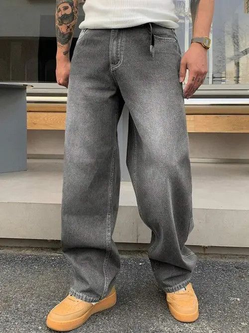 Japanese Brand × Vintage Baggy Washed Jeans Street Size US 34 / EU 50 - 1 Thumbnail