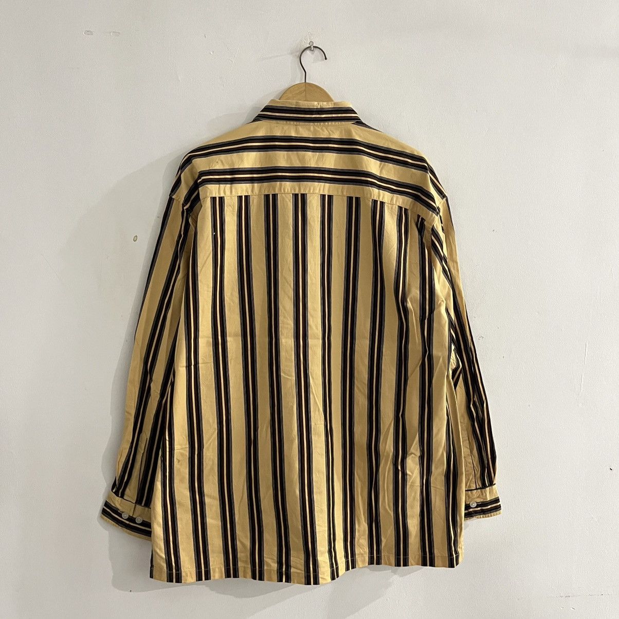 Japanese Brand Makayeli - LS Striped Button Up Shirt Size US XL / EU 56 / 4 - 8 Thumbnail