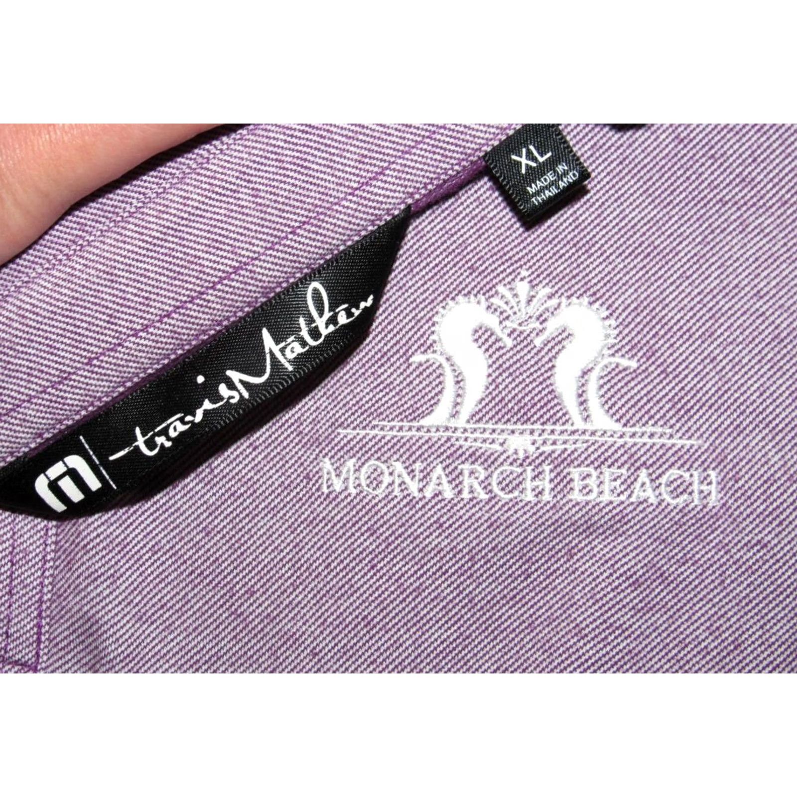 TravisMathew VINTAGE Travis Mathew Purple Short Sleeve Polo Golf Shirt Monarch Beach XL Size US XL / EU 56 / 4 - 4 Thumbnail
