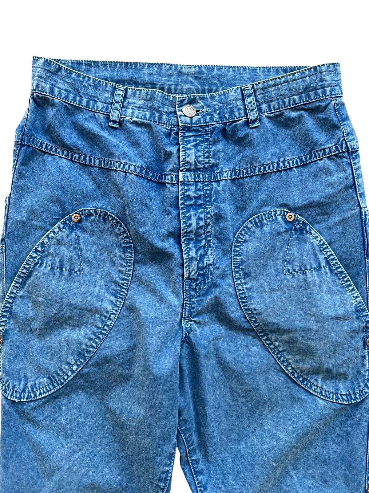 Designer × Issey Miyake × mercibeaucoup Mercibeaucoup By Issey Miyake Multipocket Denim Pants Size 29" - 4 Thumbnail