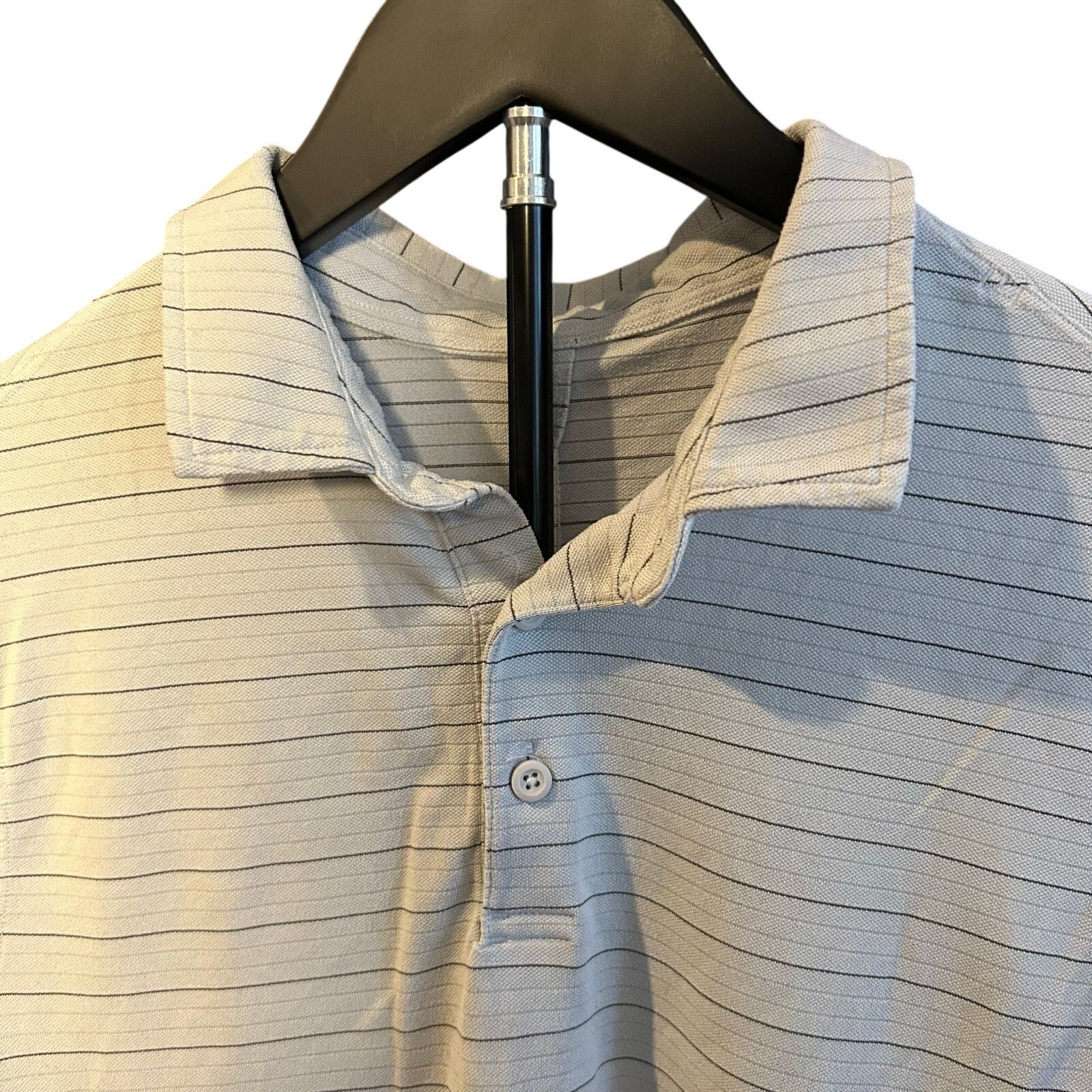 Other Modern Essentials Striped Polo Shirt Grey 19x29 Size S / US 4 / IT 40 - 3 Thumbnail
