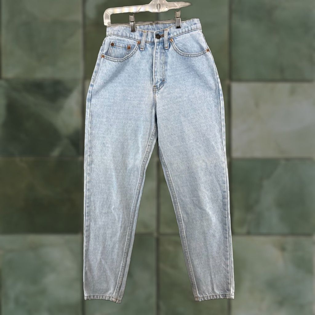 Jordache Jordache Womens Jeans 5 Vintage 90s Mom Tapered Blue Size 27" / US 4 / IT 40 - 1 Thumbnail