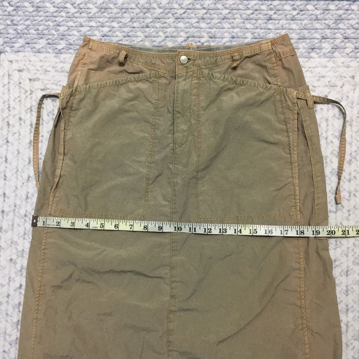 If Six Was Nine Sunfaded Marithe Francois Girbaud Brown String Midi Skirts Size 28" / US 6 / IT 42 - 14 Thumbnail