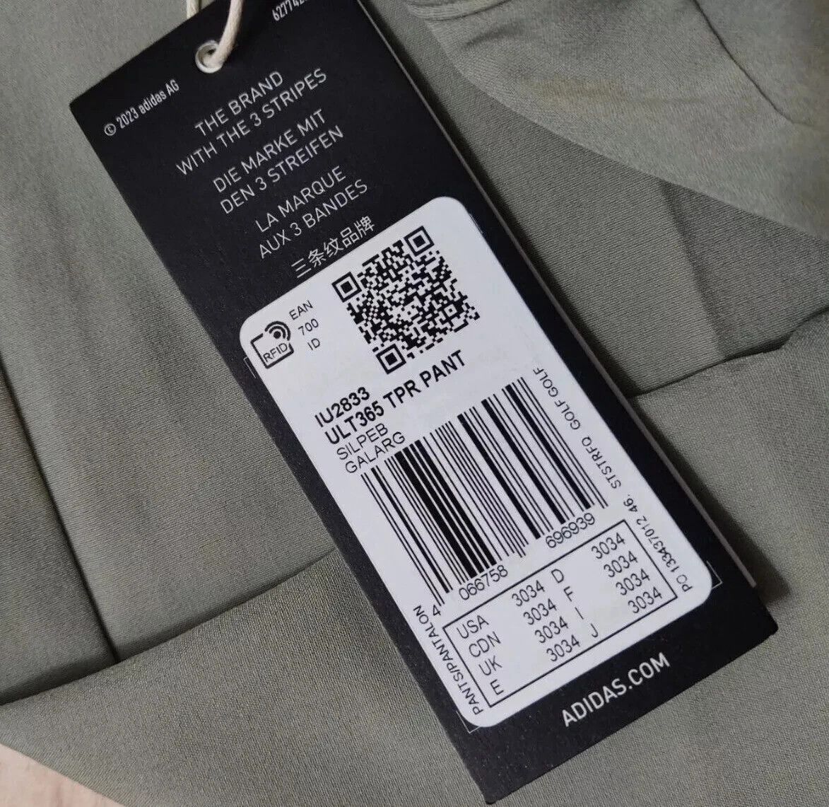Adidas Adidas Ultimate365 Tapered Golf Pants gray IU2833 RETAIL 90$ Size US 30 / EU 46 - 4 Thumbnail