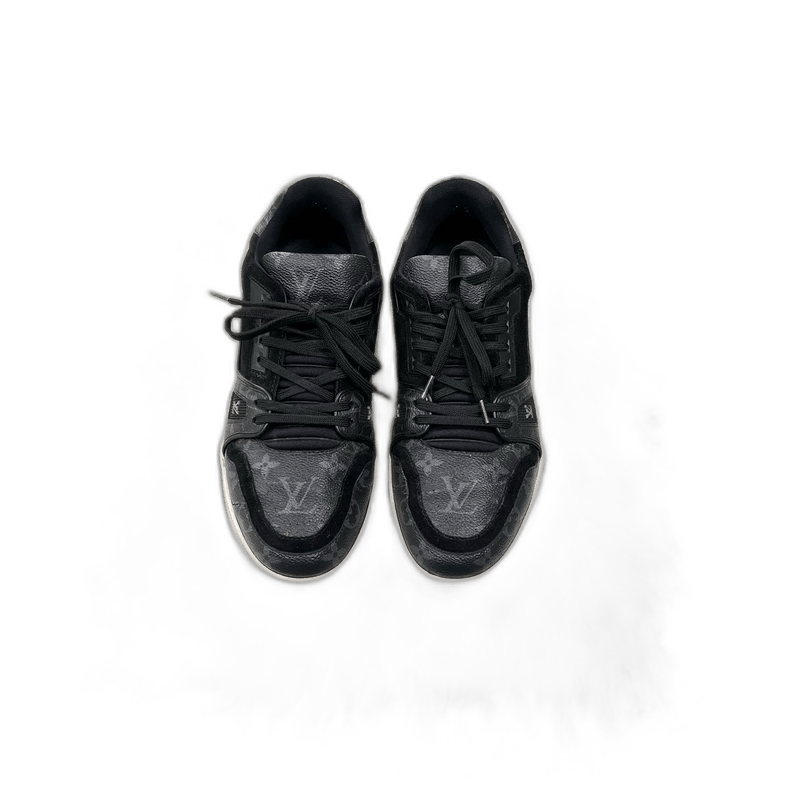 Louis Vuitton Louis Vuitton Black Monogram Trainer Sneakers Size 6.5 Size US 6.5 / EU 39-40 - 1 Thumbnail