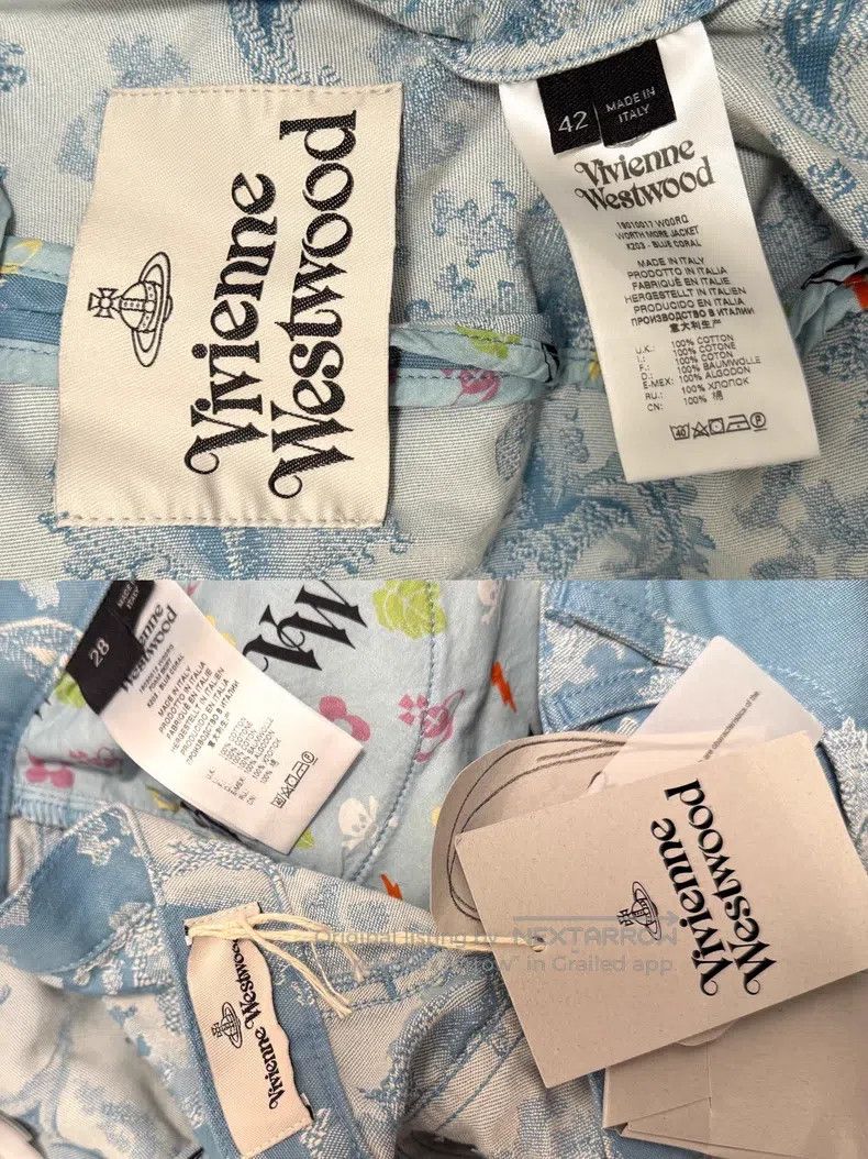 Vivienne Westwood Vivienne Westwood Suit Set, Frayed Lapel Embroidered Jacke Size M / US 6-8 / IT 42-44 - 9 Thumbnail