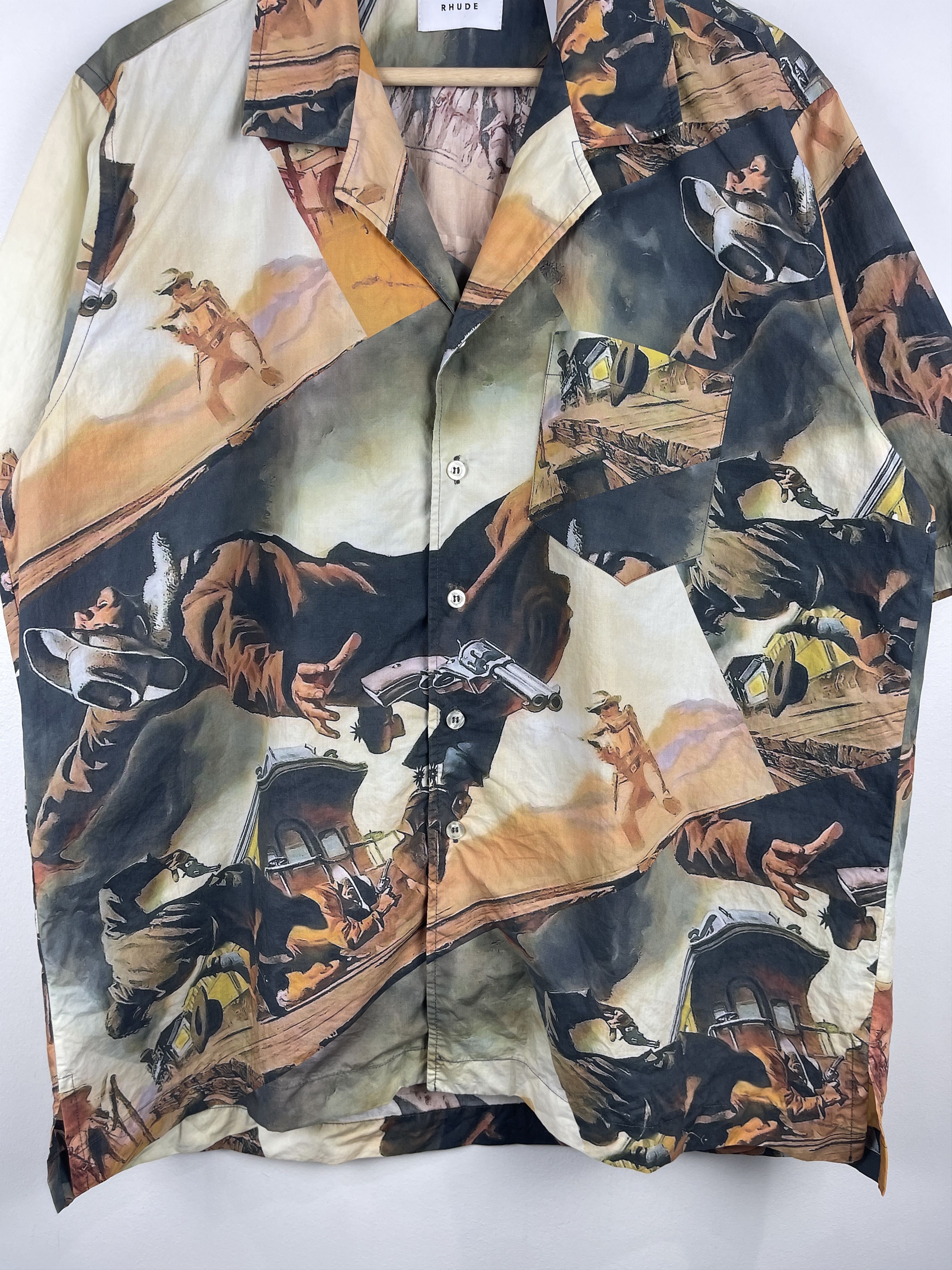 Rhude Rhude Gunslinger Short Sleeve Button Up Shirt Size US M / EU 48-50 / 2 - 4 Thumbnail