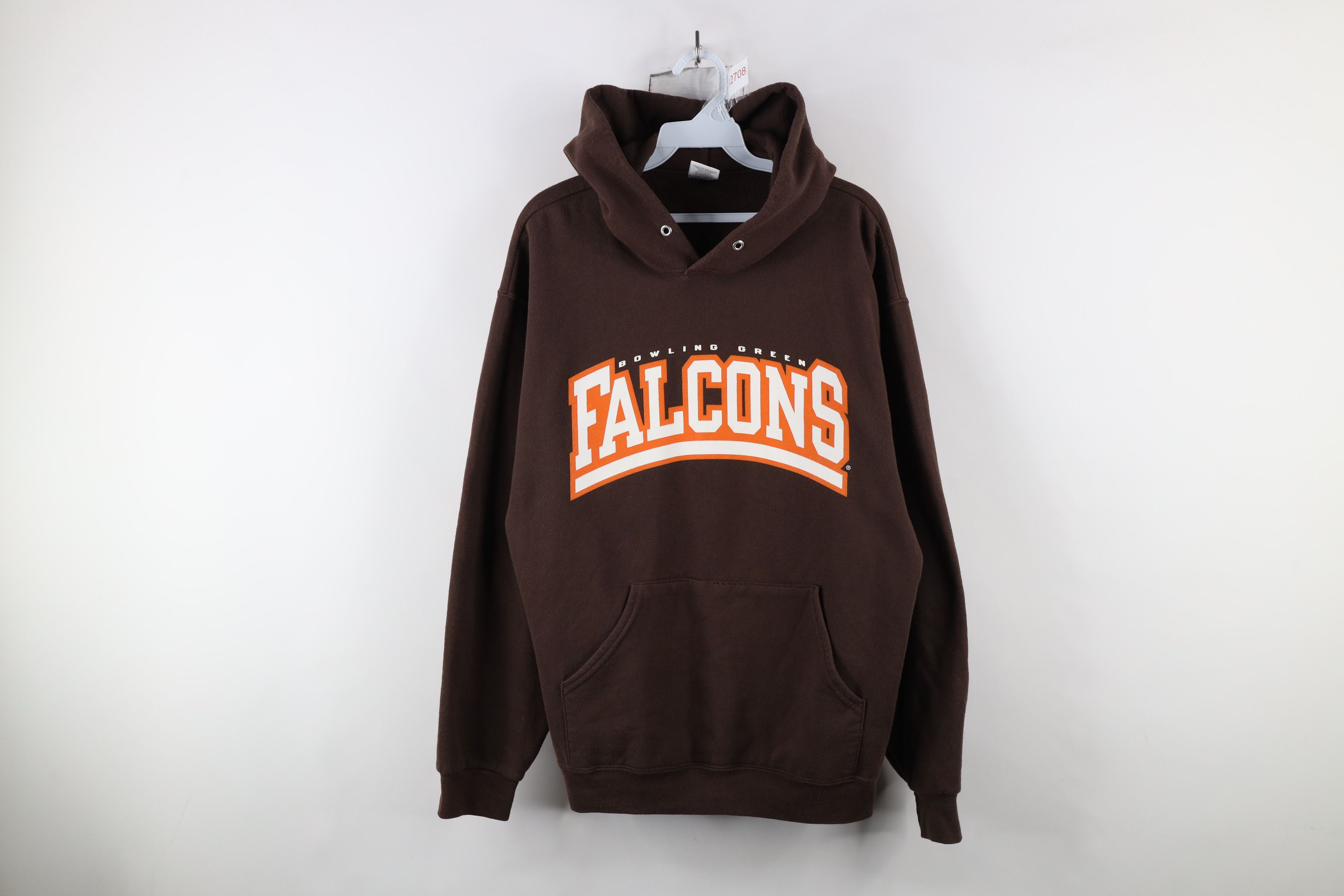Vintage Vintage 90s Bowling Green State University Hoodie Brown Size US L / EU 52-54 / 3 - 1 Thumbnail