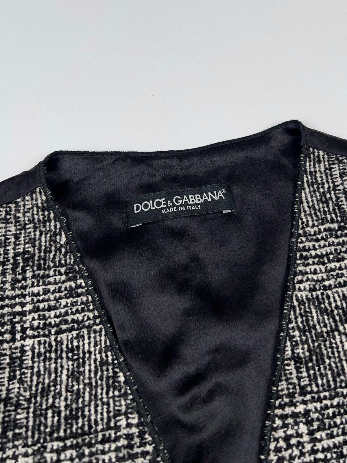 Dolce & Gabbana Dolce Gabbana Tweed Alpaca Silk Nylon Suit Vest Tank Size S / US 4 / IT 40 - 7 Thumbnail