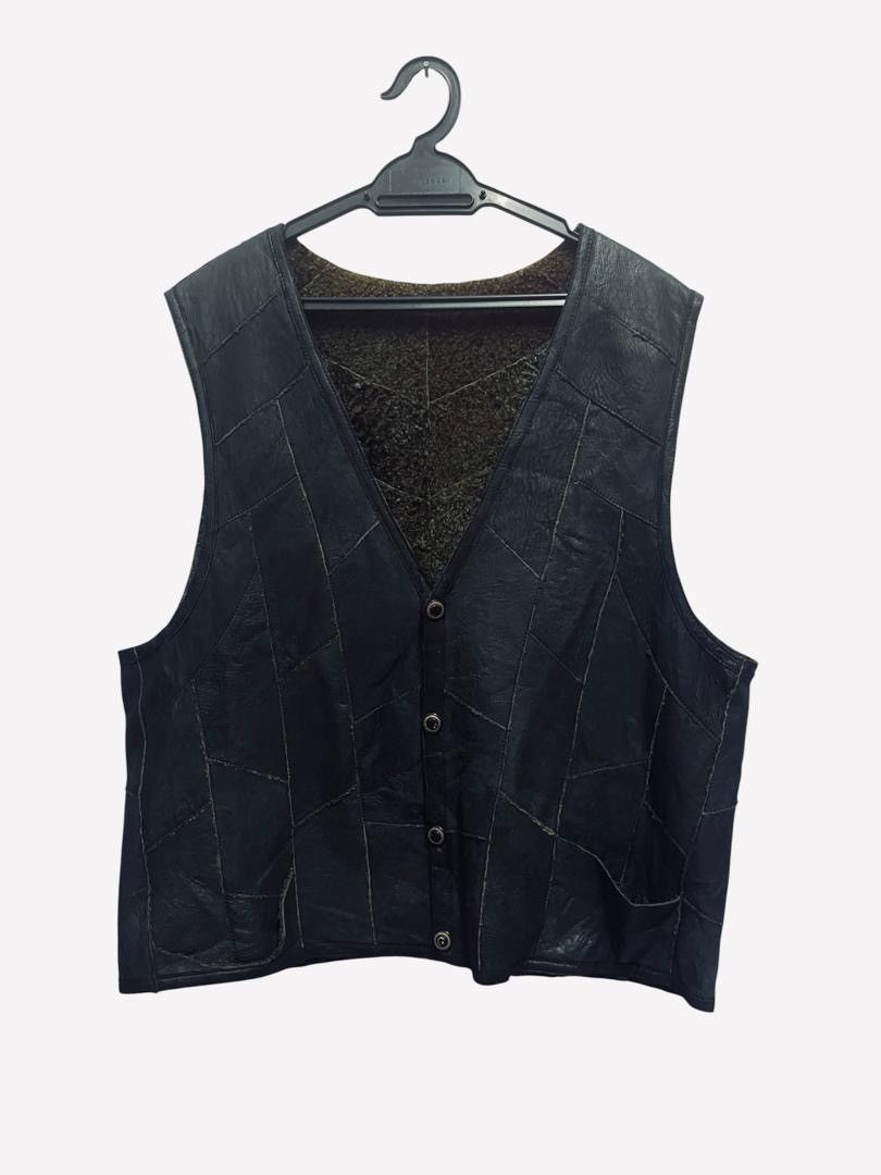 Japanese Brand Vintage Reversible Malubel Sydney Lamb Leather Patchwork Size US L / EU 52-54 / 3 - 1 Thumbnail