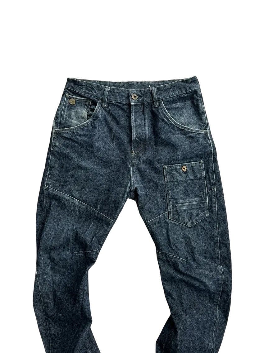 G-Star × Vintage Vintage G Star Raw Alcatraz 3D Tapered BuckleBack Jeans Size US 33 - 9 Thumbnail