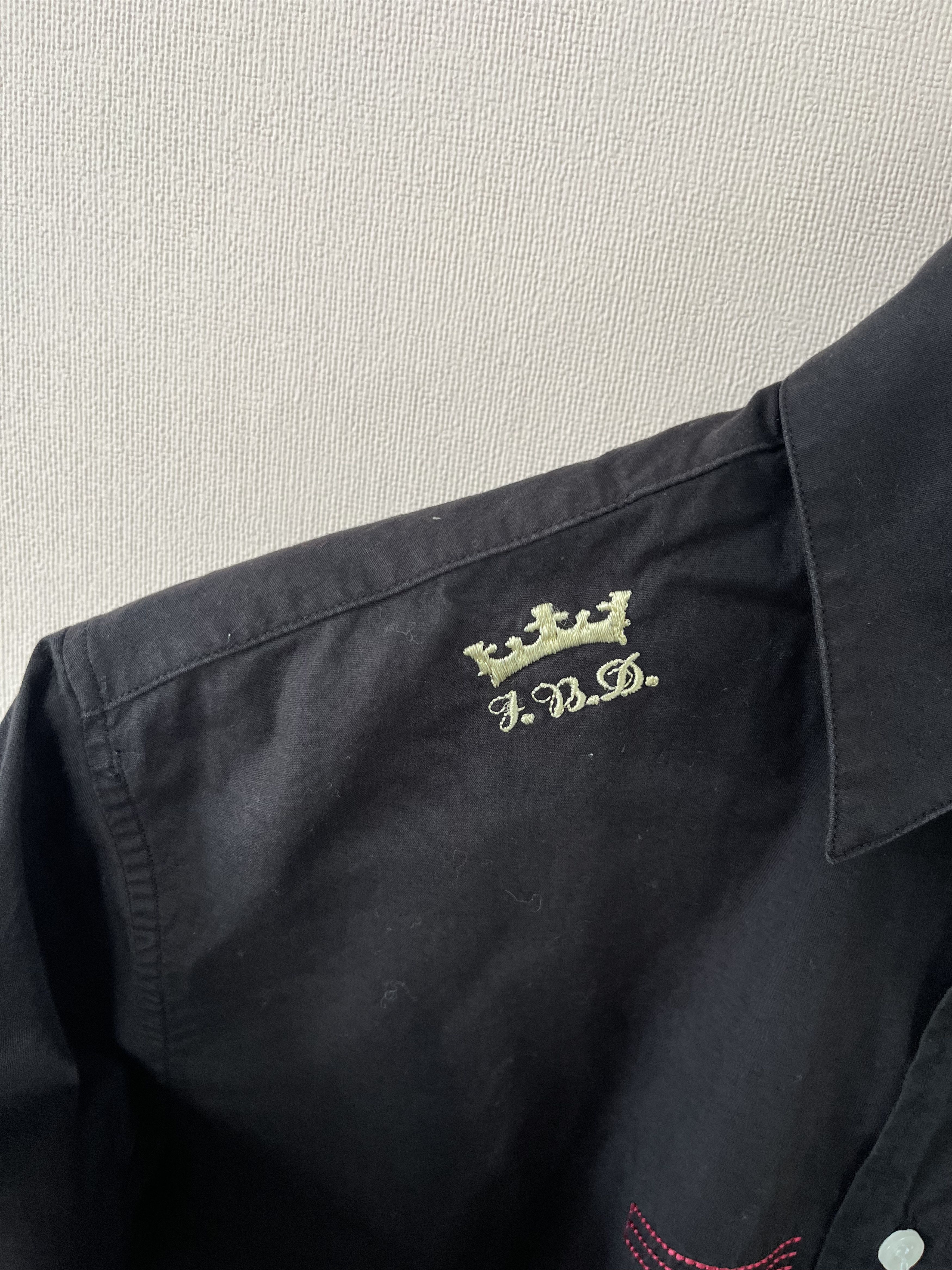La Martina La Martina Mens Collared Button-Down Shirt Black #1 Size US M / EU 48-50 / 2 - 4 Thumbnail