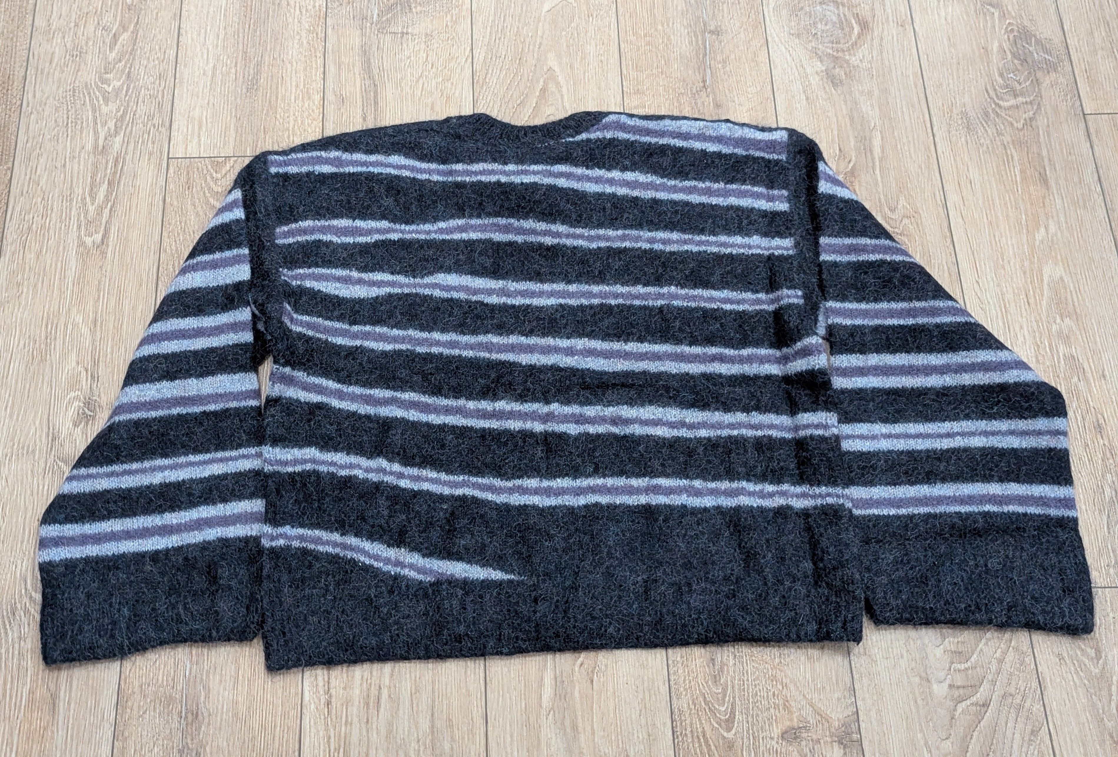 Acne Studios Acne Studios "Kwatta Vase" Striped Sweater Gray Melange XL Size US XL / EU 56 / 4 - 4 Thumbnail