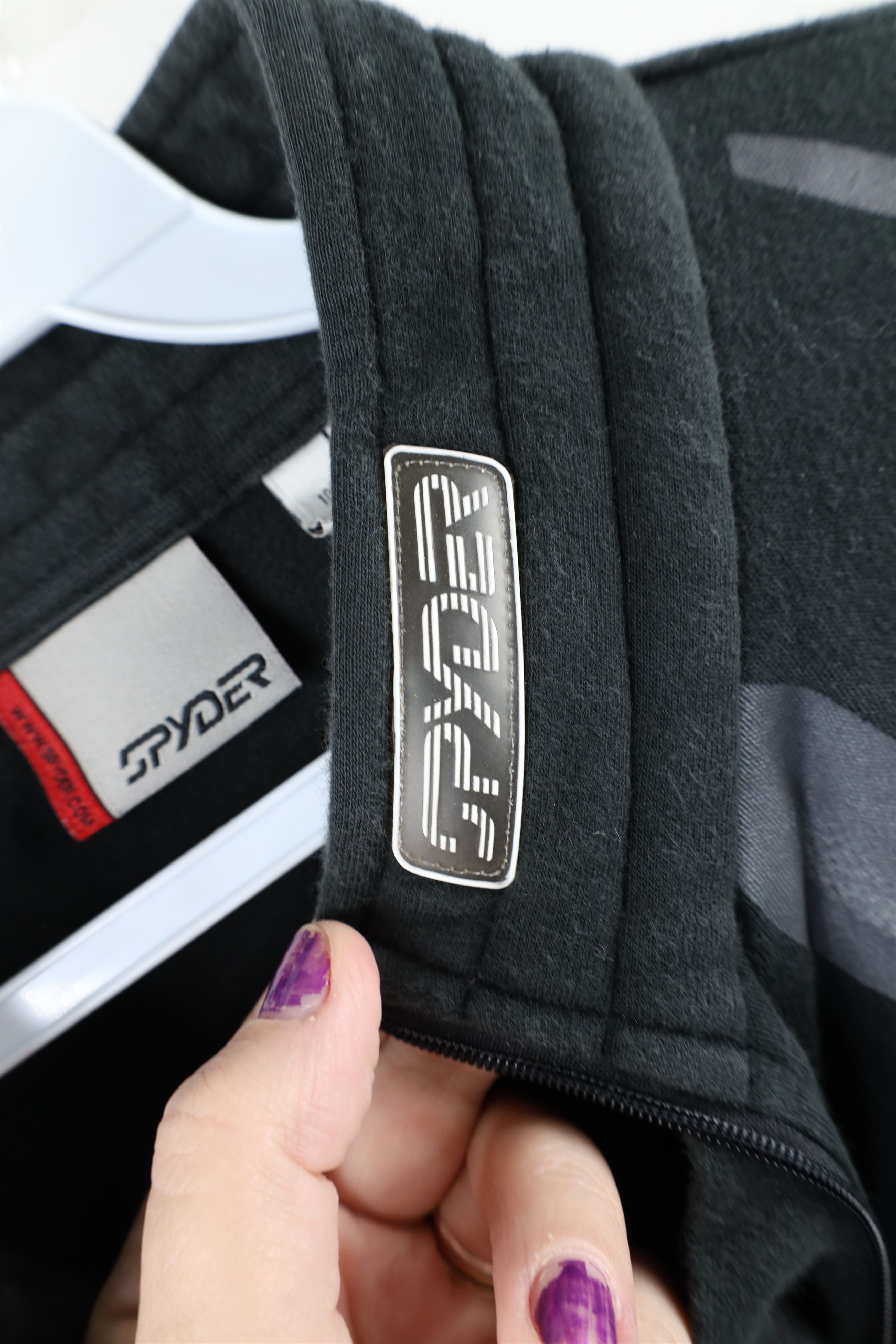 Spyder × Vintage Vintage 90s Spyder Out Big Spider Logo Half Zip Sweater Size US L / EU 52-54 / 3 - 5 Thumbnail