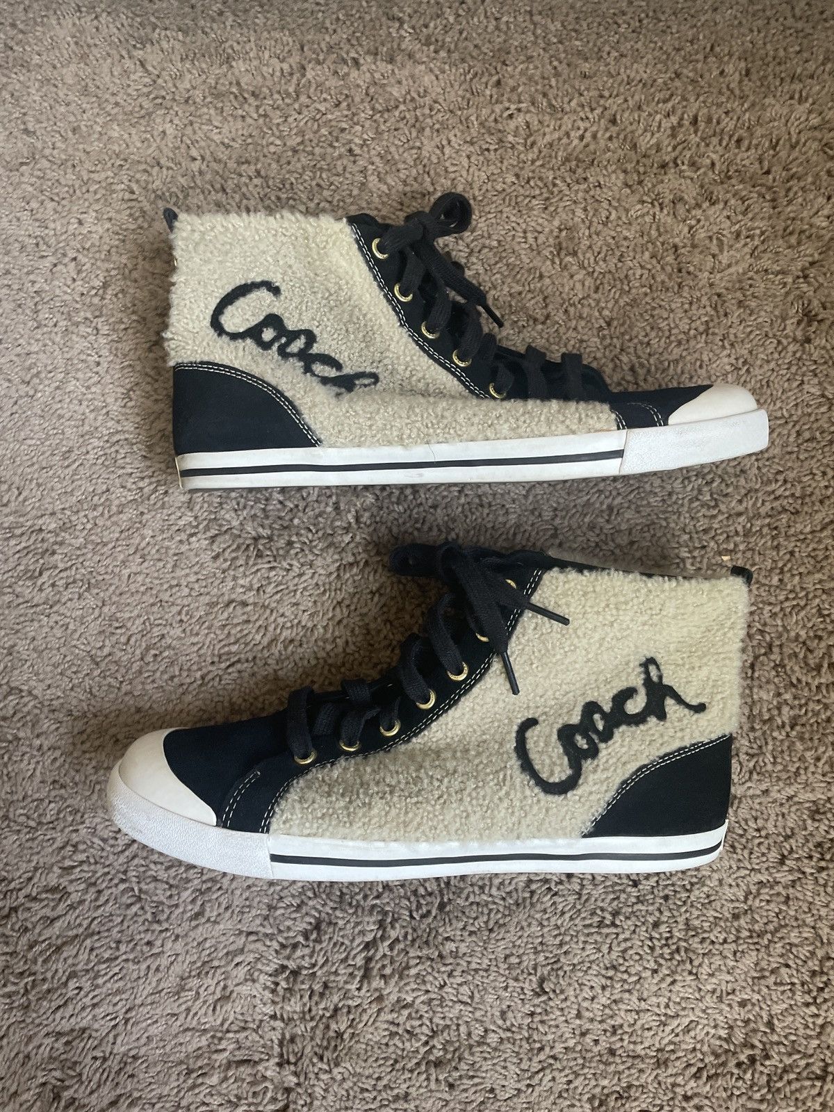 Coach Coach Shearling Sneakers Size US 11 / IT 41 - 1 Thumbnail