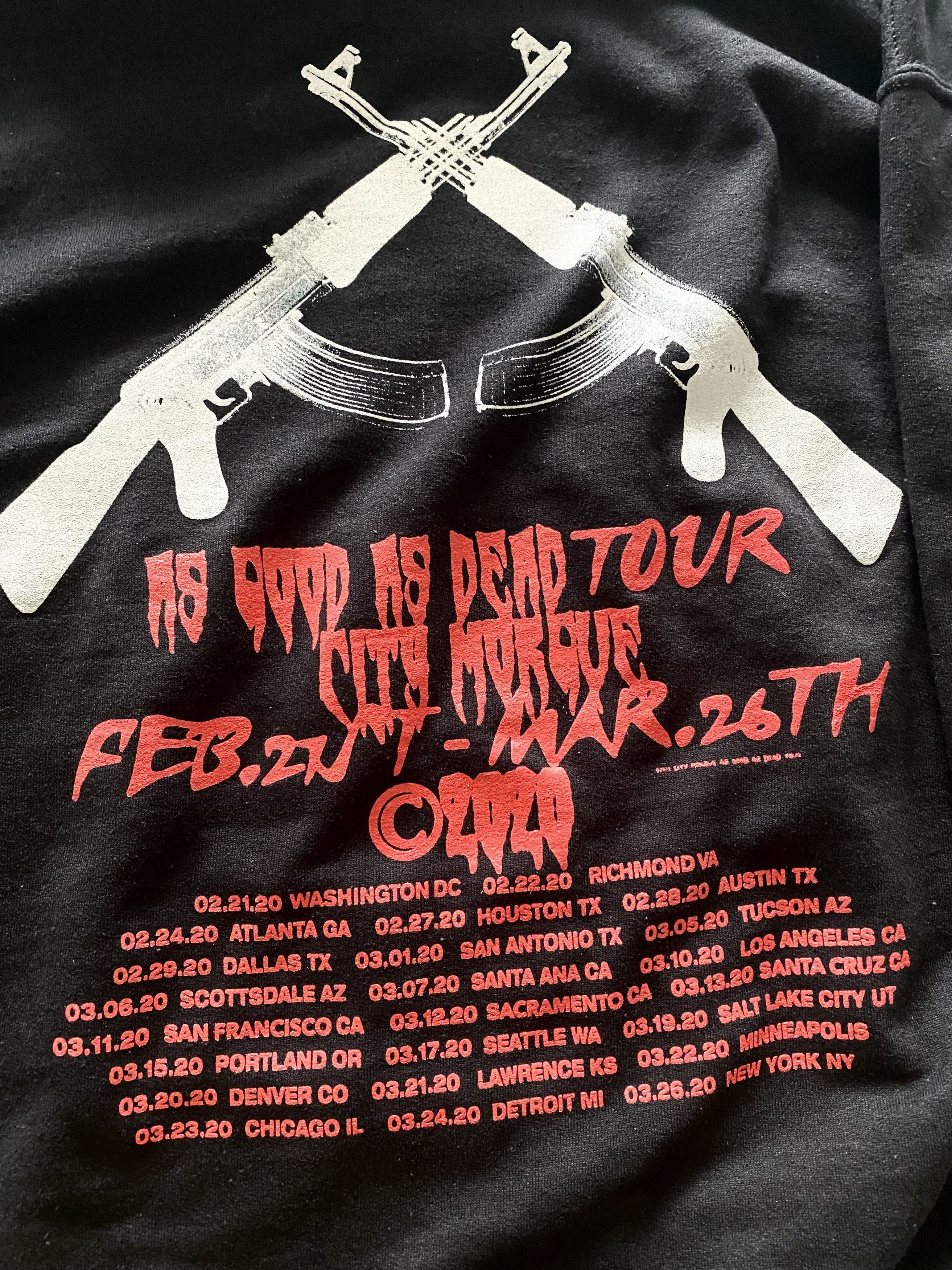 City Morgue City Morgue As Good As Dead Tour Hoodie Spider Web Skull Size US XL / EU 56 / 4 - 4 Thumbnail