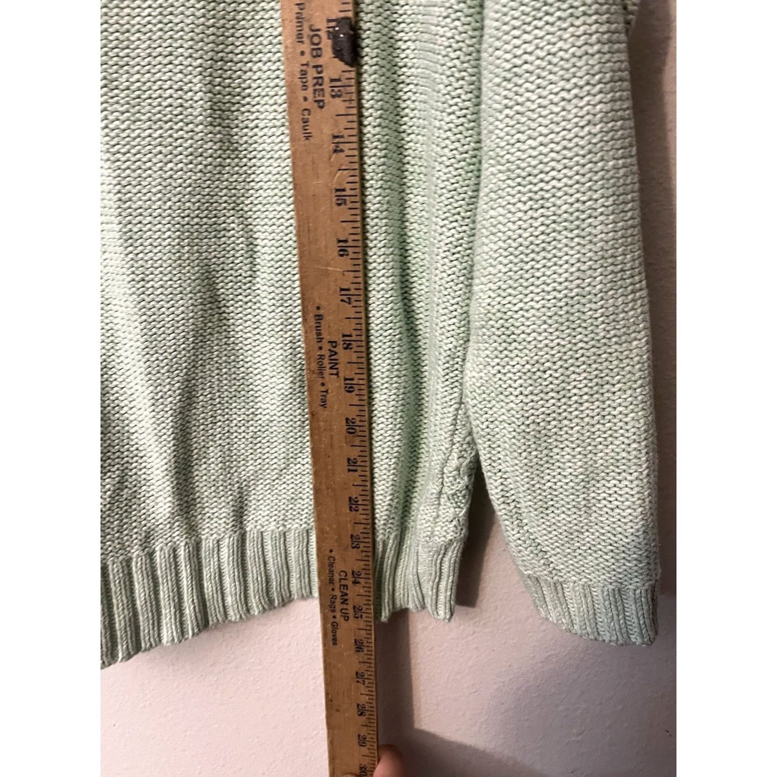 American Eagle Outfitters American Eagle Outfitters Women's Large Green Knit Sweater Off Shoulder Style Pullover 3/4 Sleeve Casual Adult Womens Size L / US 10 / IT 46 - 4 Thumbnail