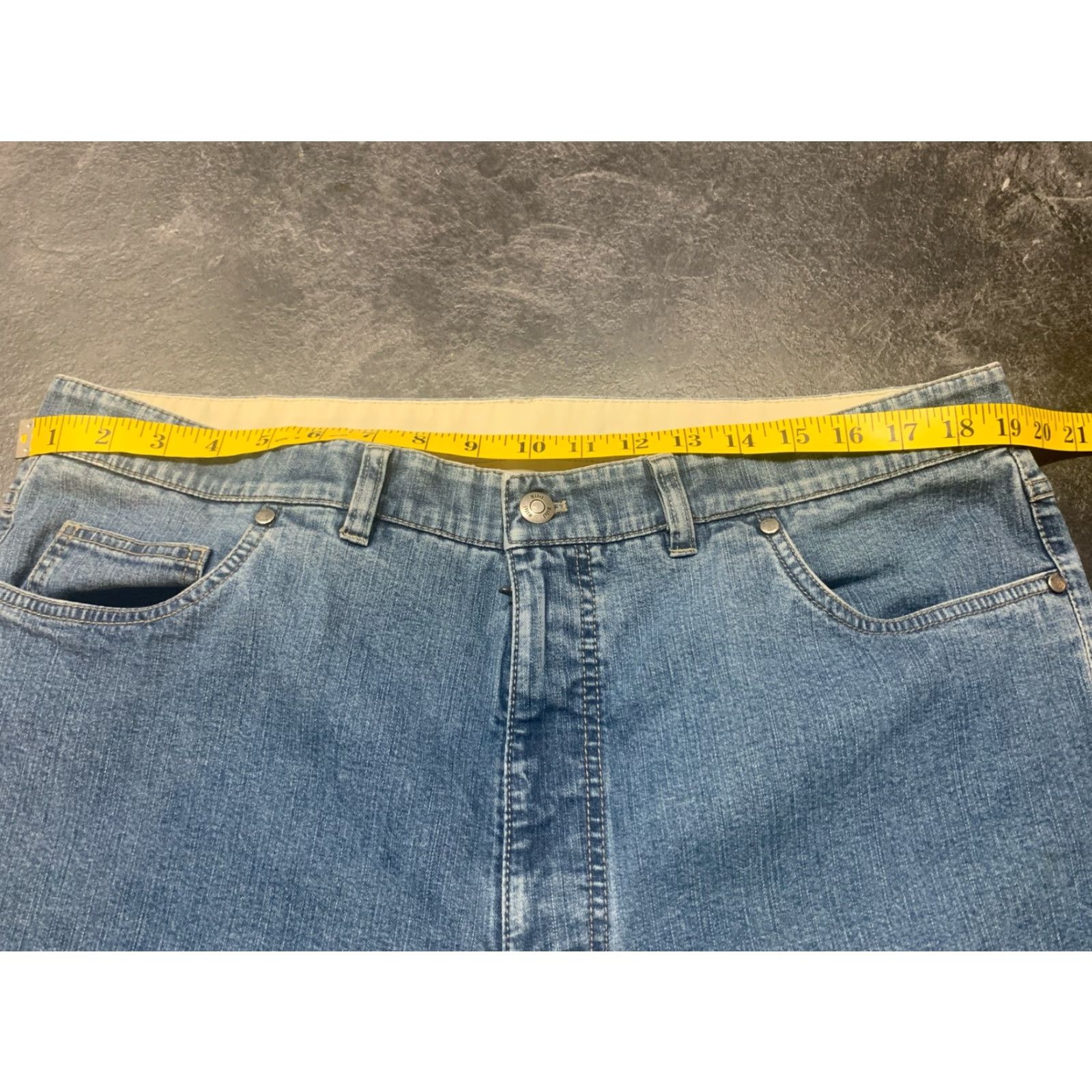 Denime HILTIL Jeans 40x32 Mens Blue Denim Straight Relaxed Fit Casual Size US 34 / EU 50 - 3 Thumbnail