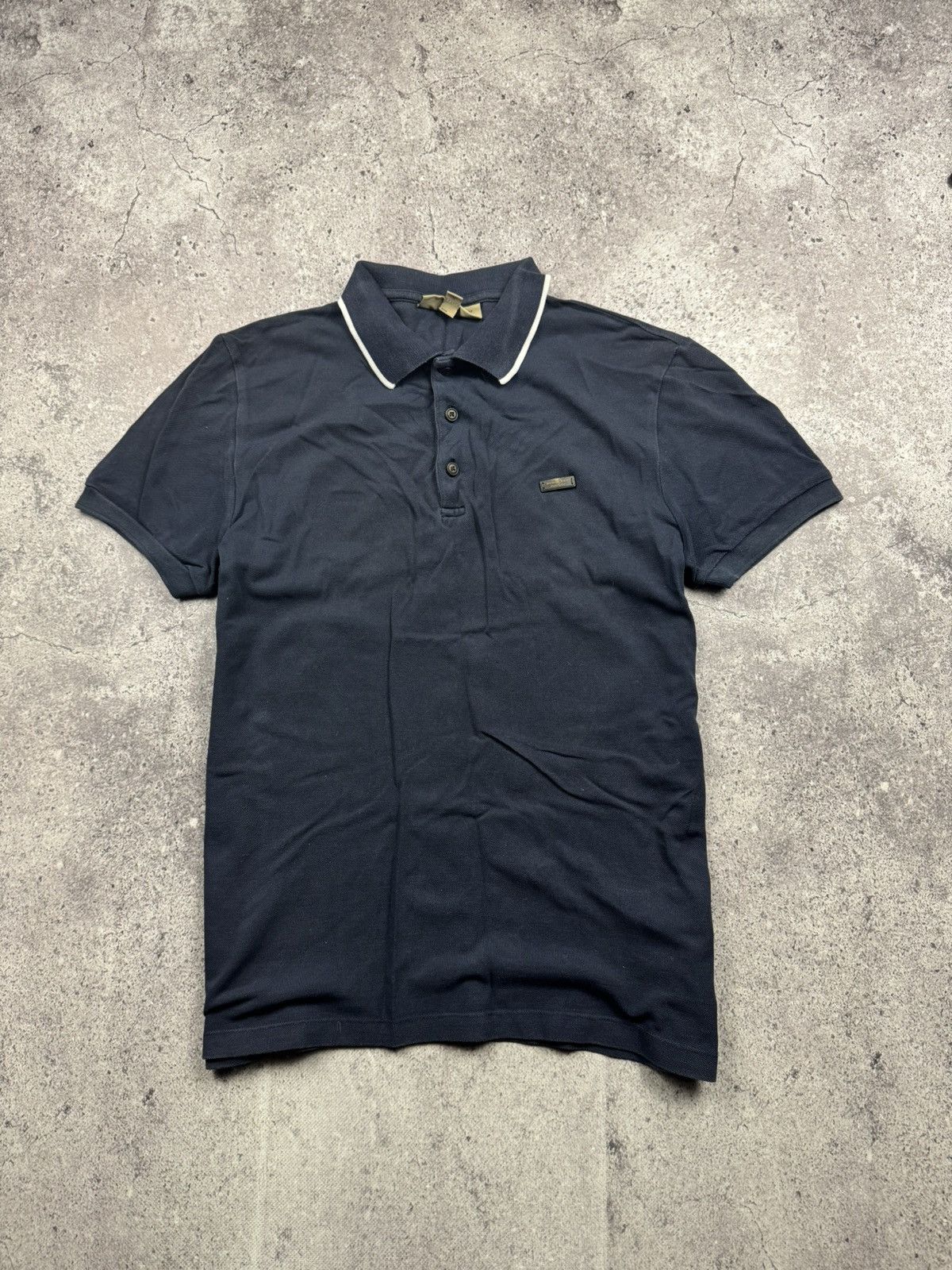 Burberry Vintage Burberry Y2K Faded Polo Tee Size US M / EU 48-50 / 2 - 1 Thumbnail