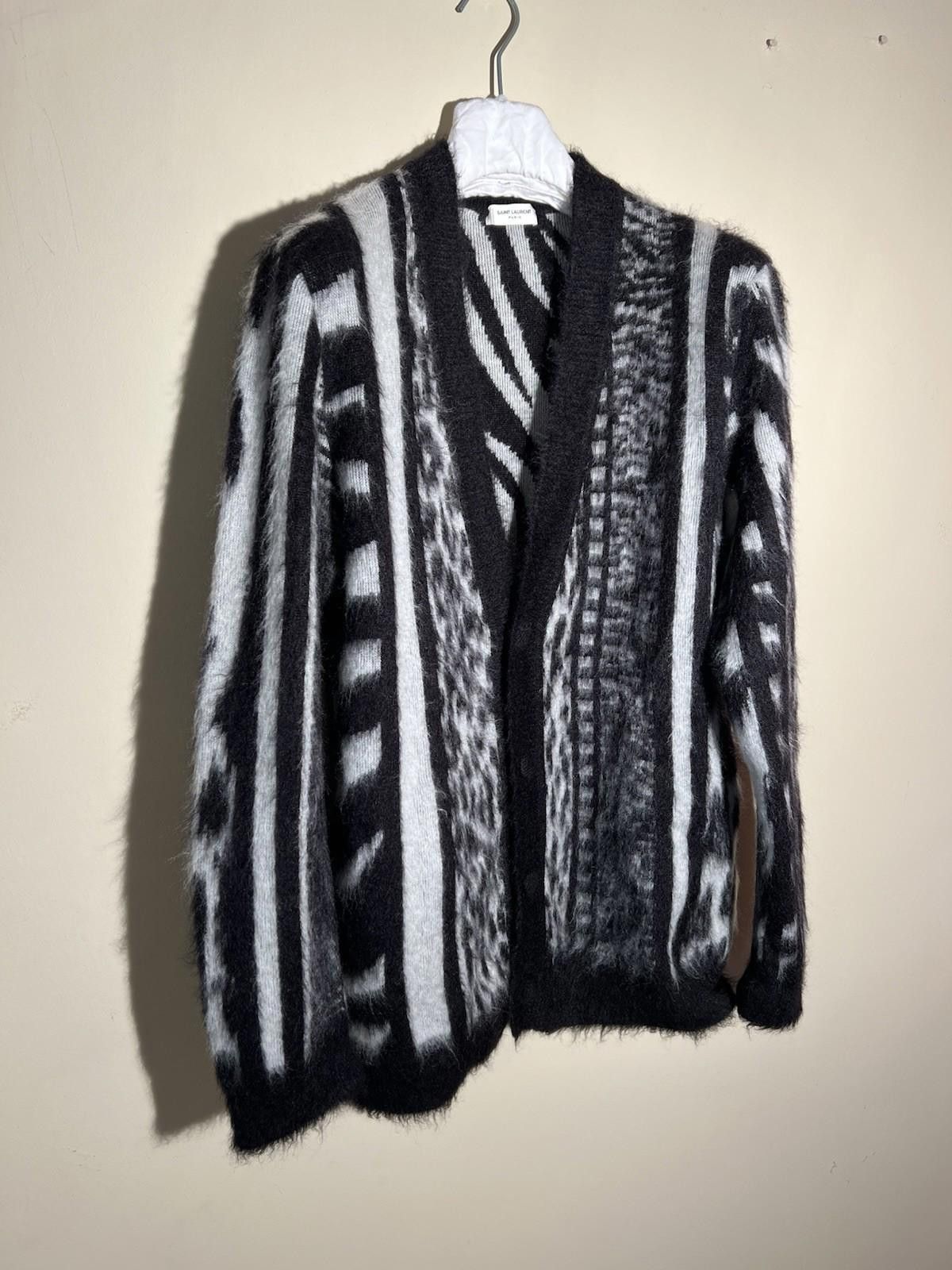 Saint Laurent Paris SAINT LAURENT PARIS Cardigan Skate Patchwork Knit Size US S / EU 44-46 / 1 - 3 Thumbnail